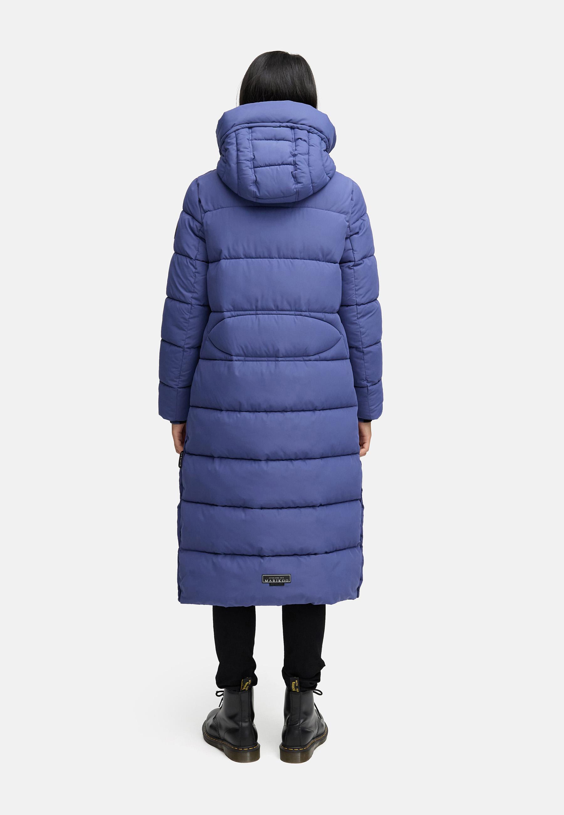 Langer Steppmantel "Nadeshikoo XVI" Blue Violet