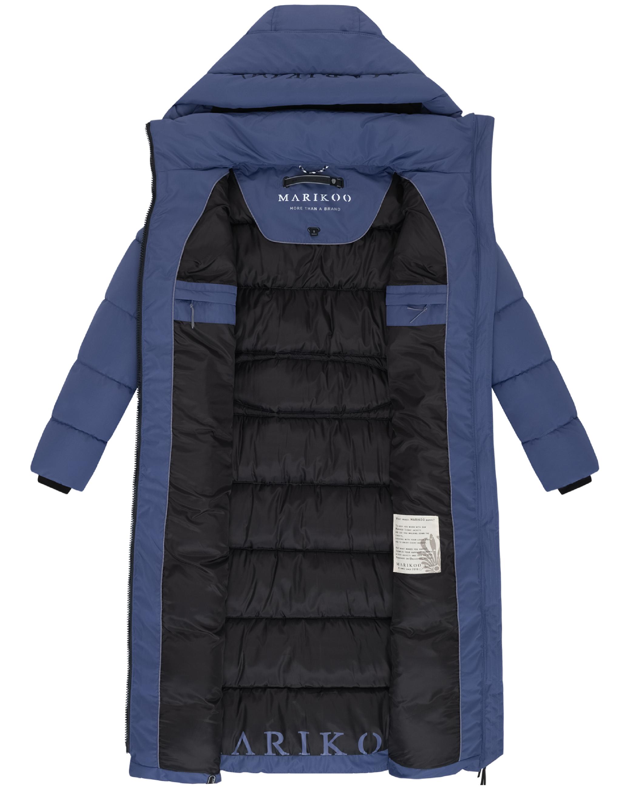 Langer Steppmantel "Nadeshikoo XVI" Blue Violet
