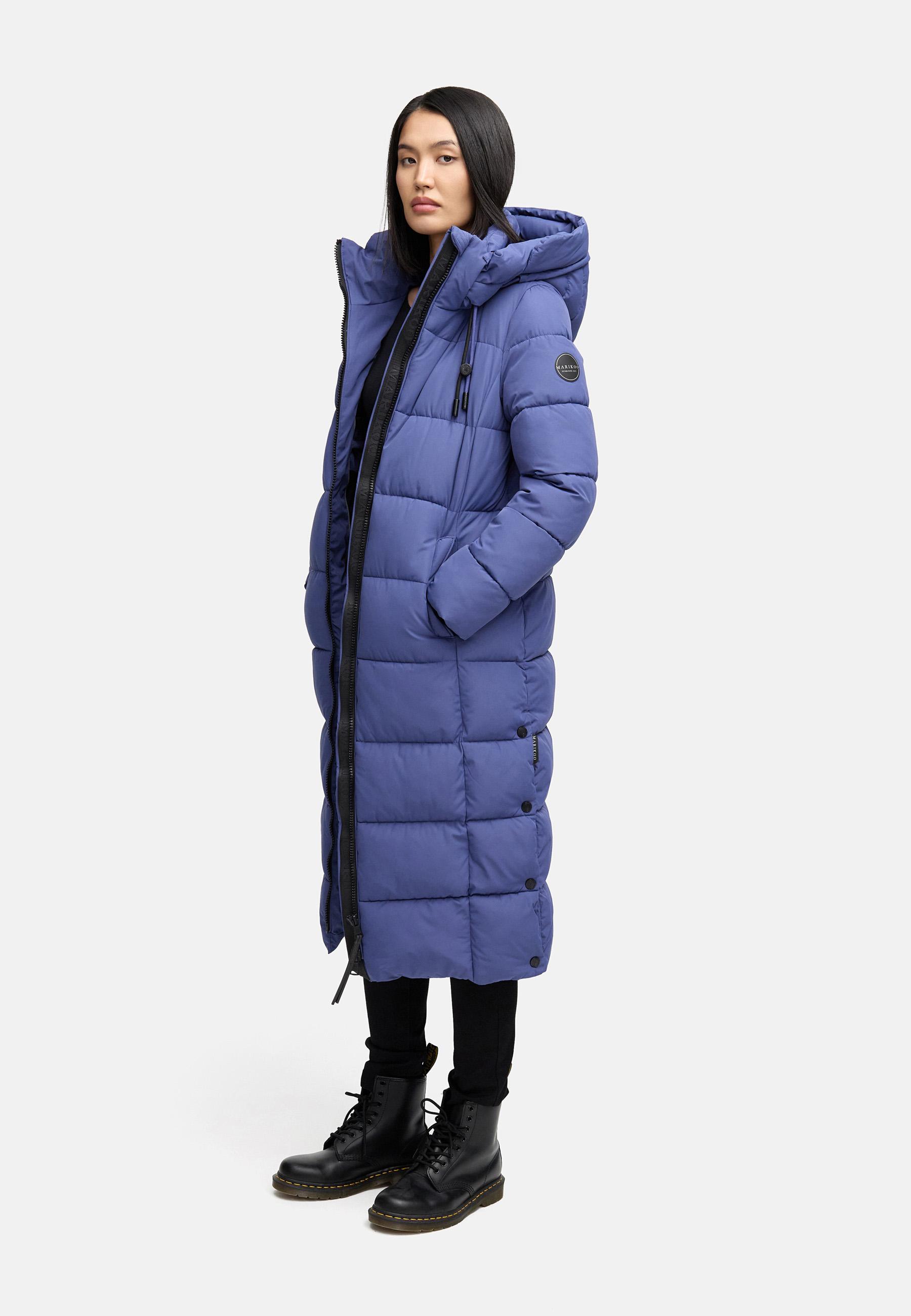 Langer Steppmantel "Nadeshikoo XVI" Blue Violet