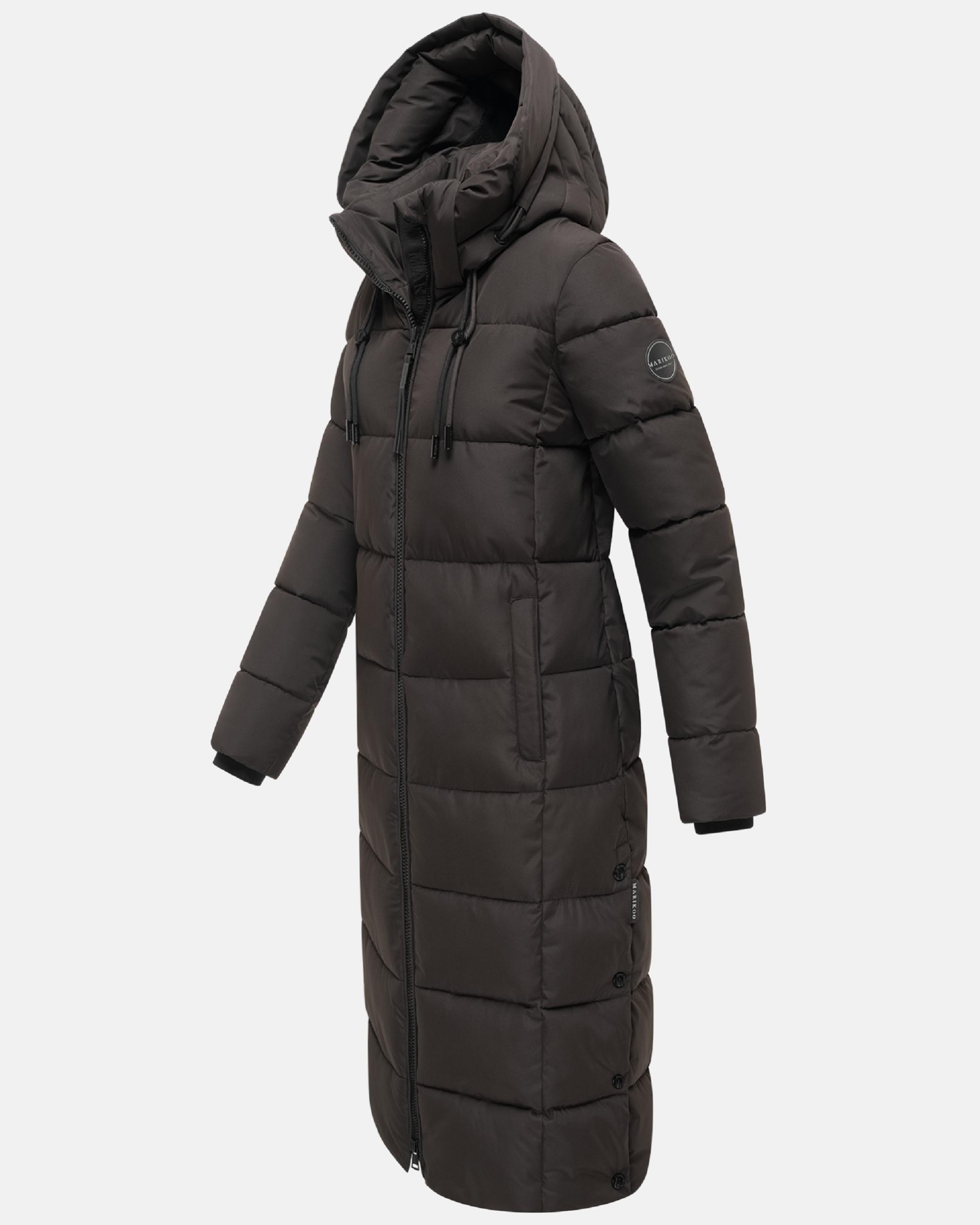 Langer Steppmantel "Nadeshikoo XVI" Choco