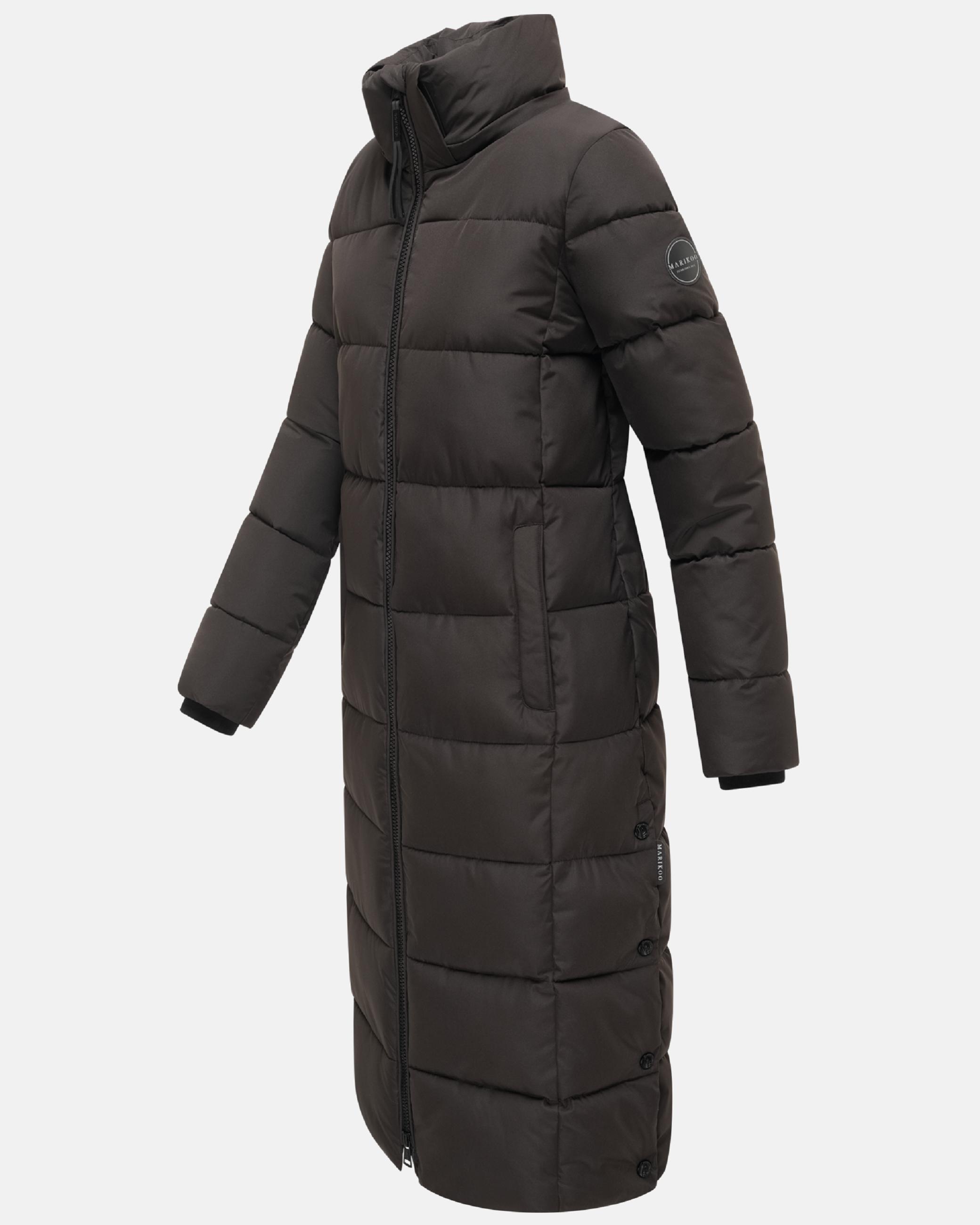 Langer Steppmantel "Nadeshikoo XVI" Choco