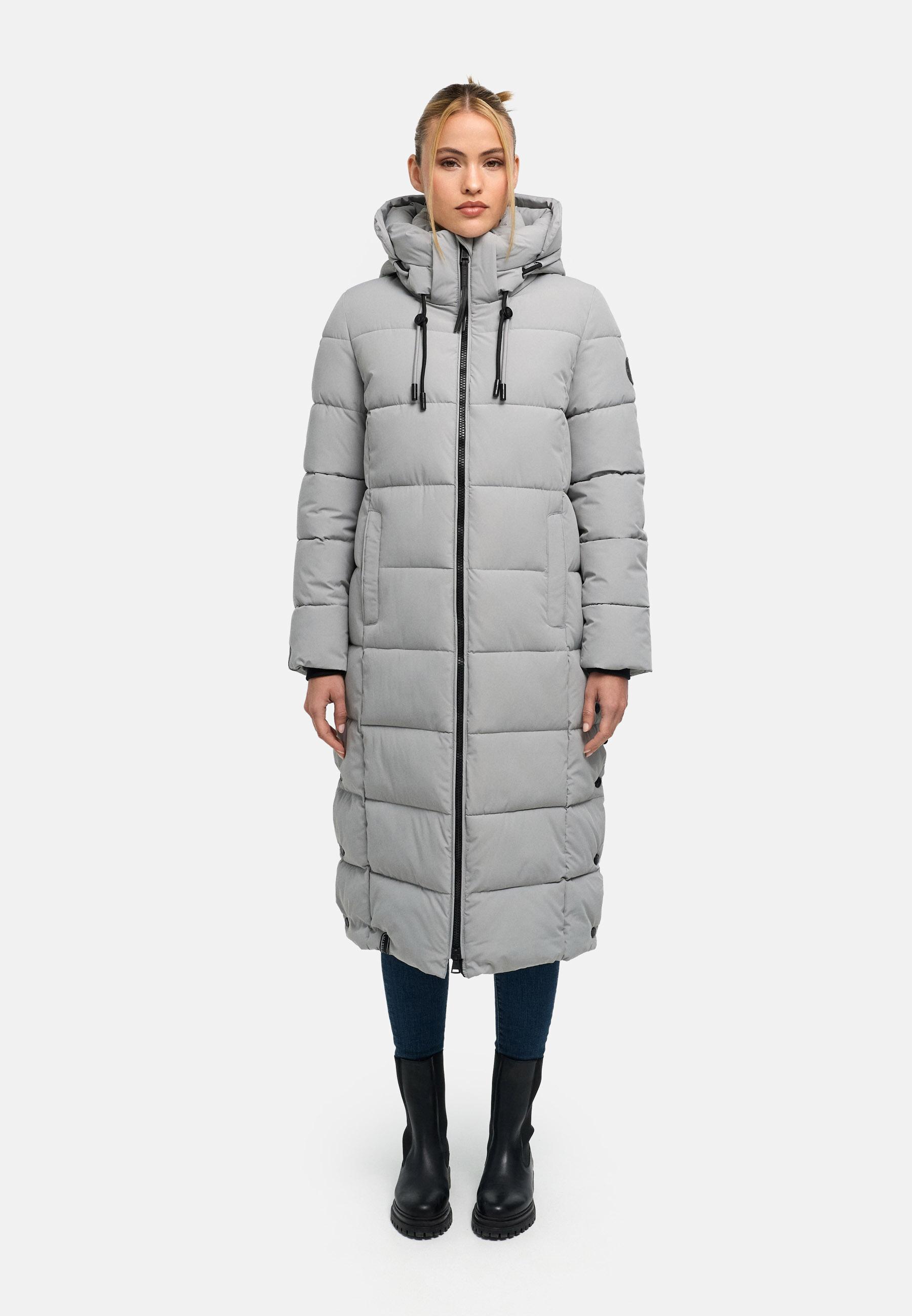 Langer Steppmantel "Nadeshikoo XVI" Grey