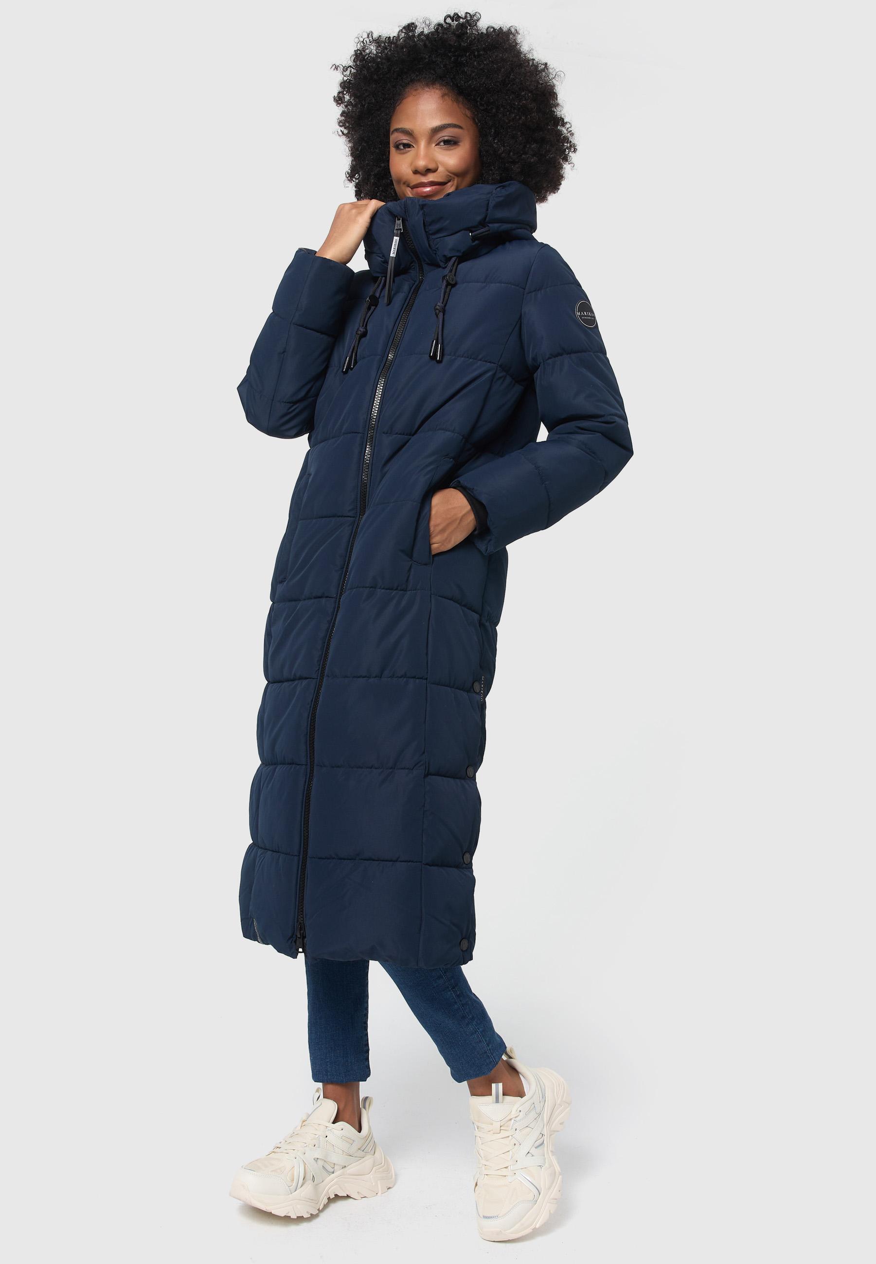 Langer Steppmantel "Nadeshikoo XVI" Navy