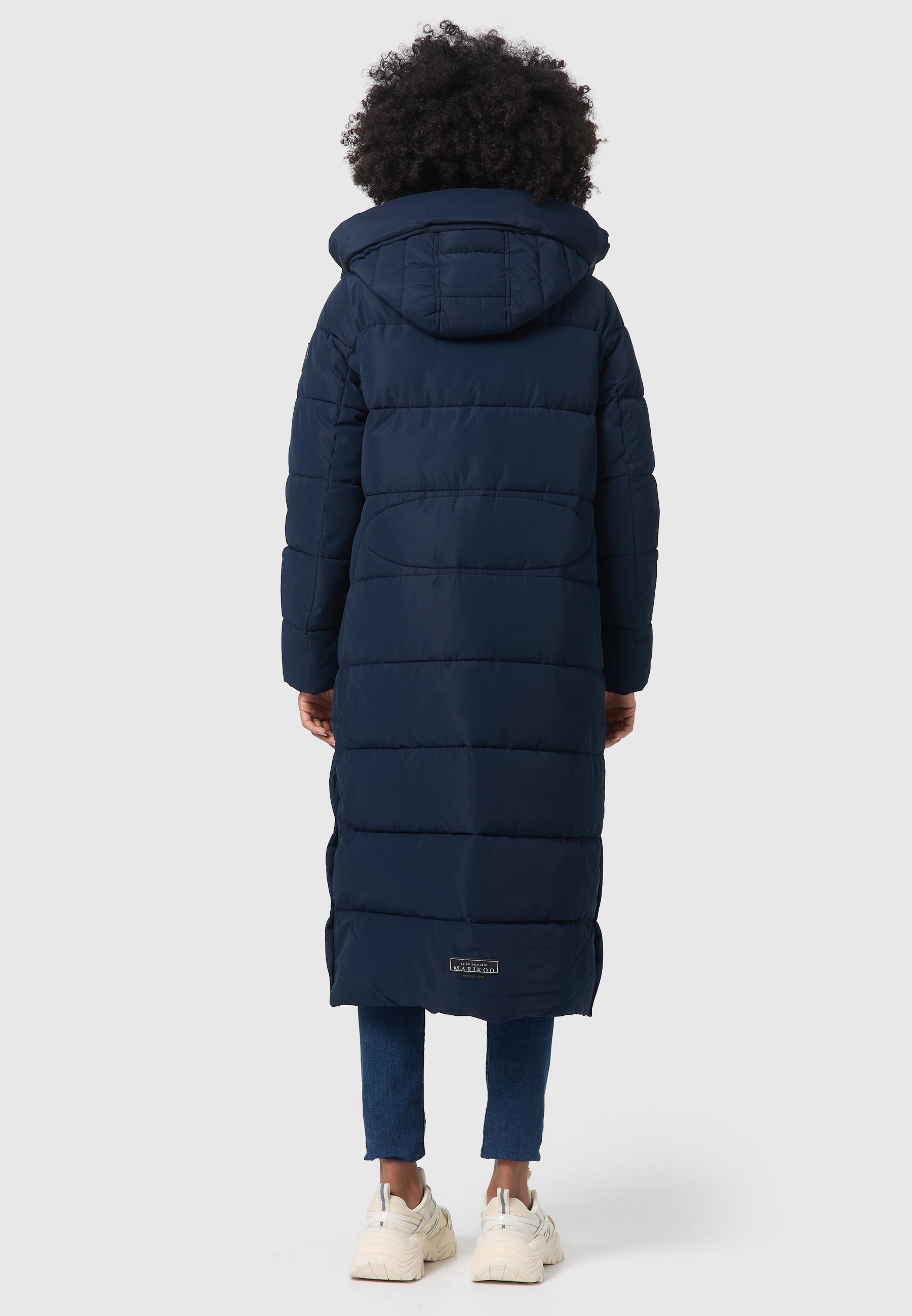 Langer Steppmantel "Nadeshikoo XVI" Navy