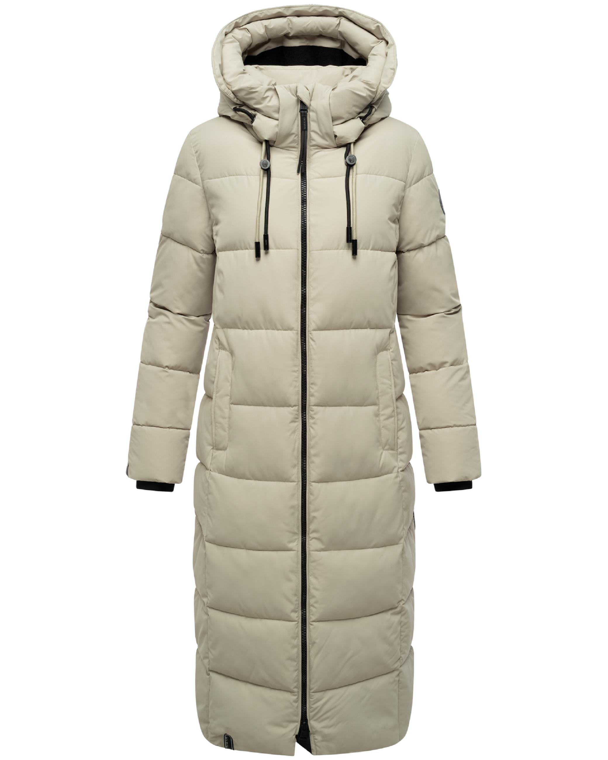 Langer Steppmantel "Nadeshikoo XVI" Pebble Grey