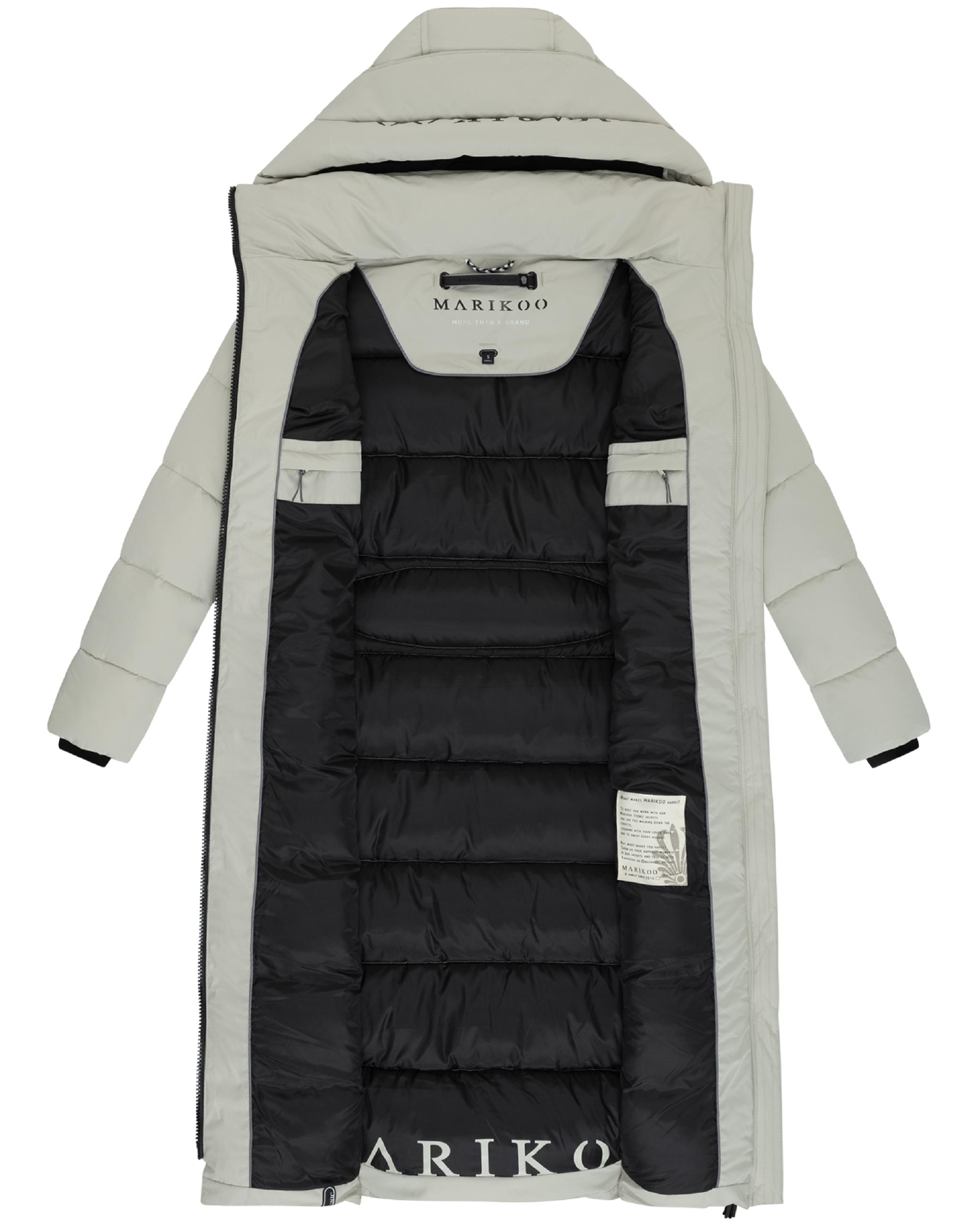 Langer Steppmantel "Nadeshikoo XVI" Pebble Grey