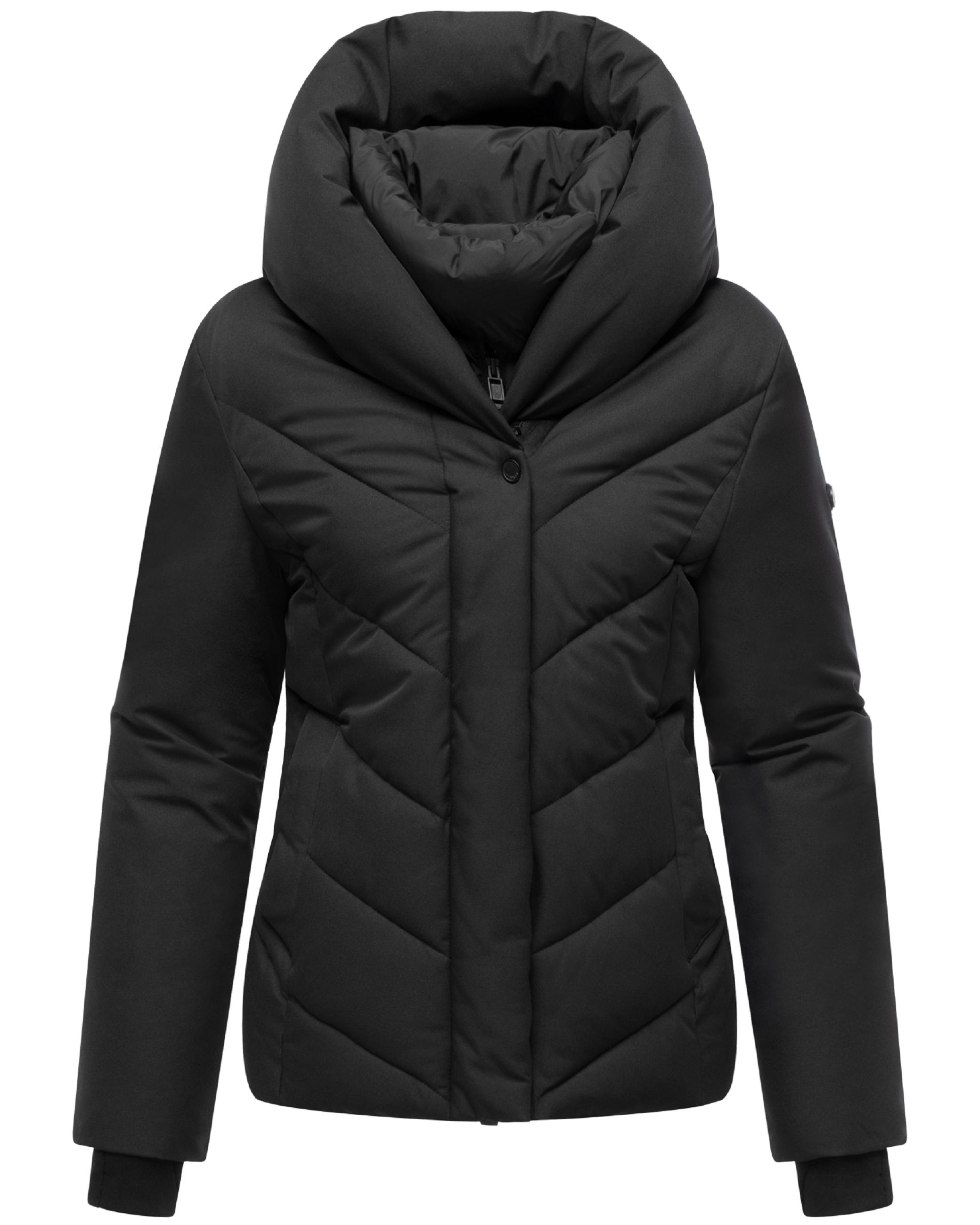Warme Steppjacke mit abnehmbarem Kragen-Einsatz "Nadiraa 16" Black