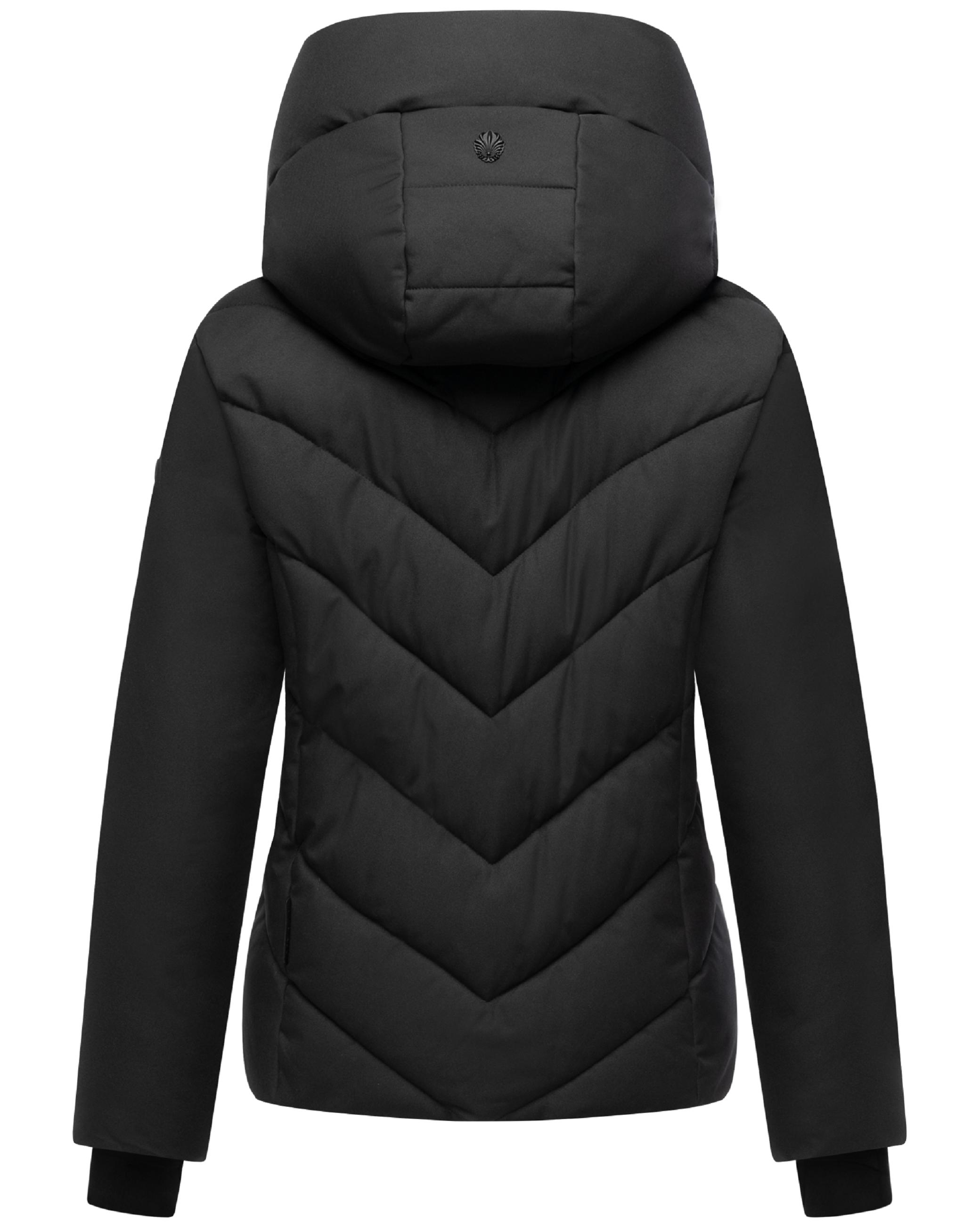 Warme Steppjacke mit abnehmbarem Kragen-Einsatz "Nadiraa 16" Black