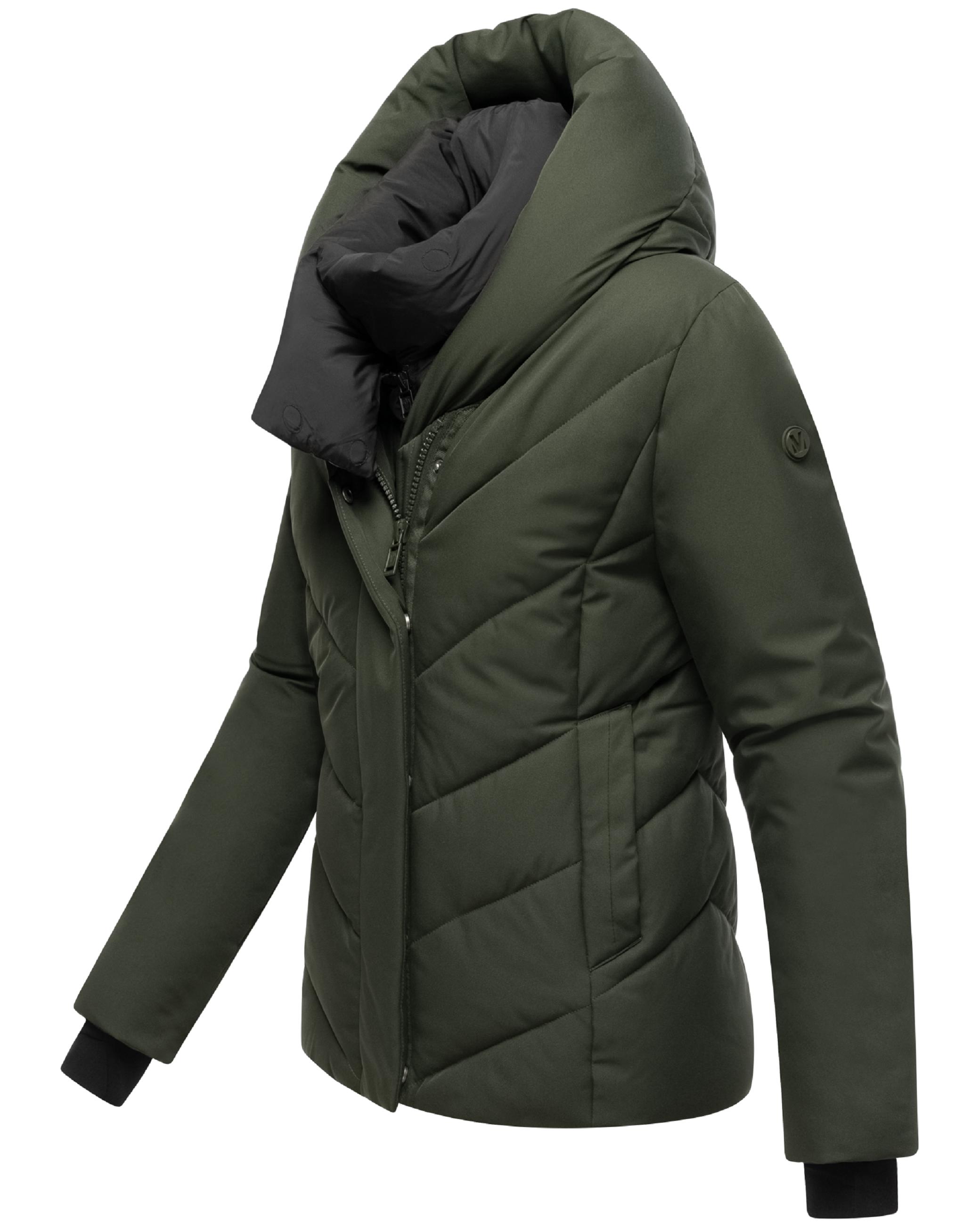 Warme Steppjacke mit abnehmbarem Kragen-Einsatz "Nadiraa 16" Dark Olive