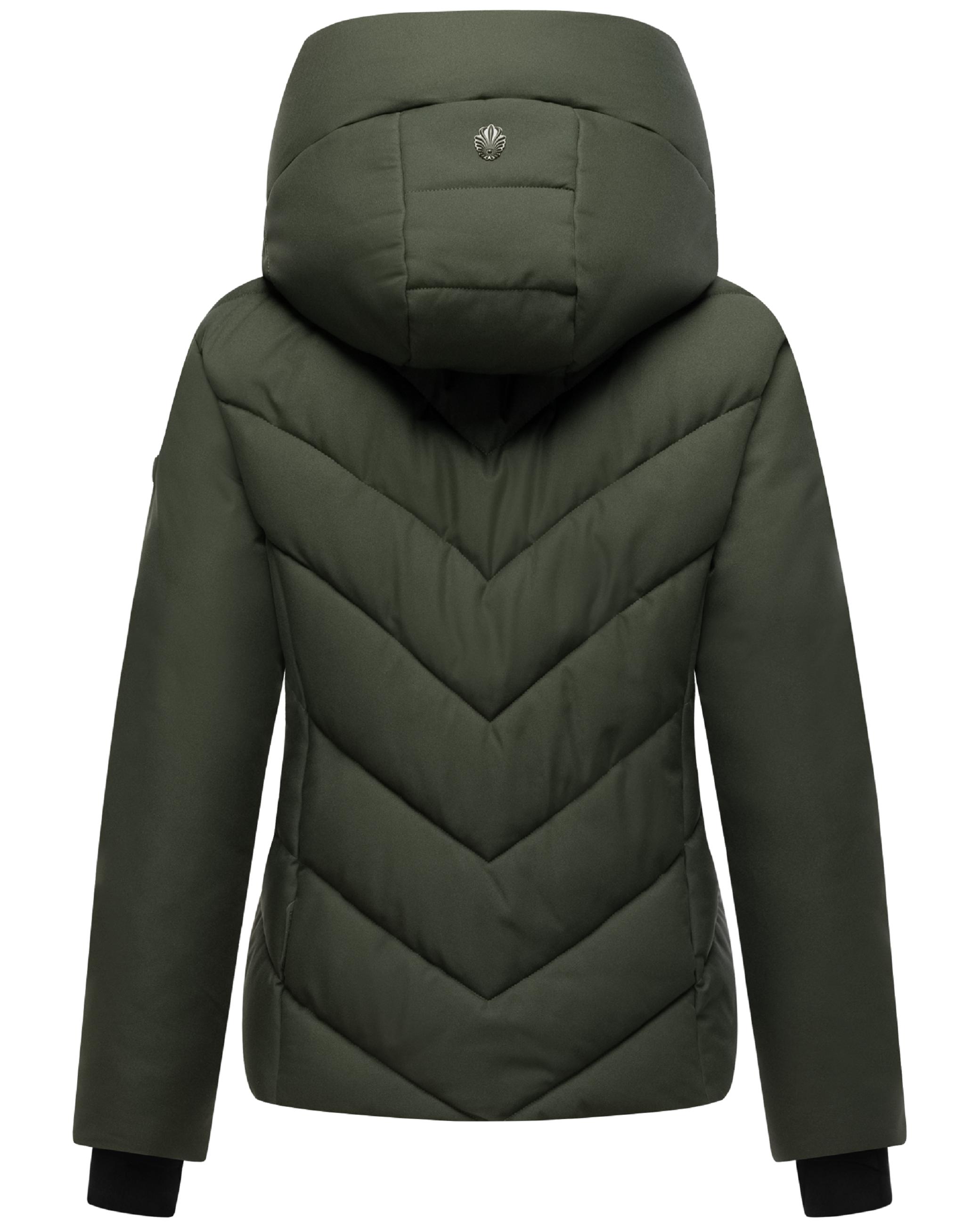 Warme Steppjacke mit abnehmbarem Kragen-Einsatz "Nadiraa 16" Dark Olive
