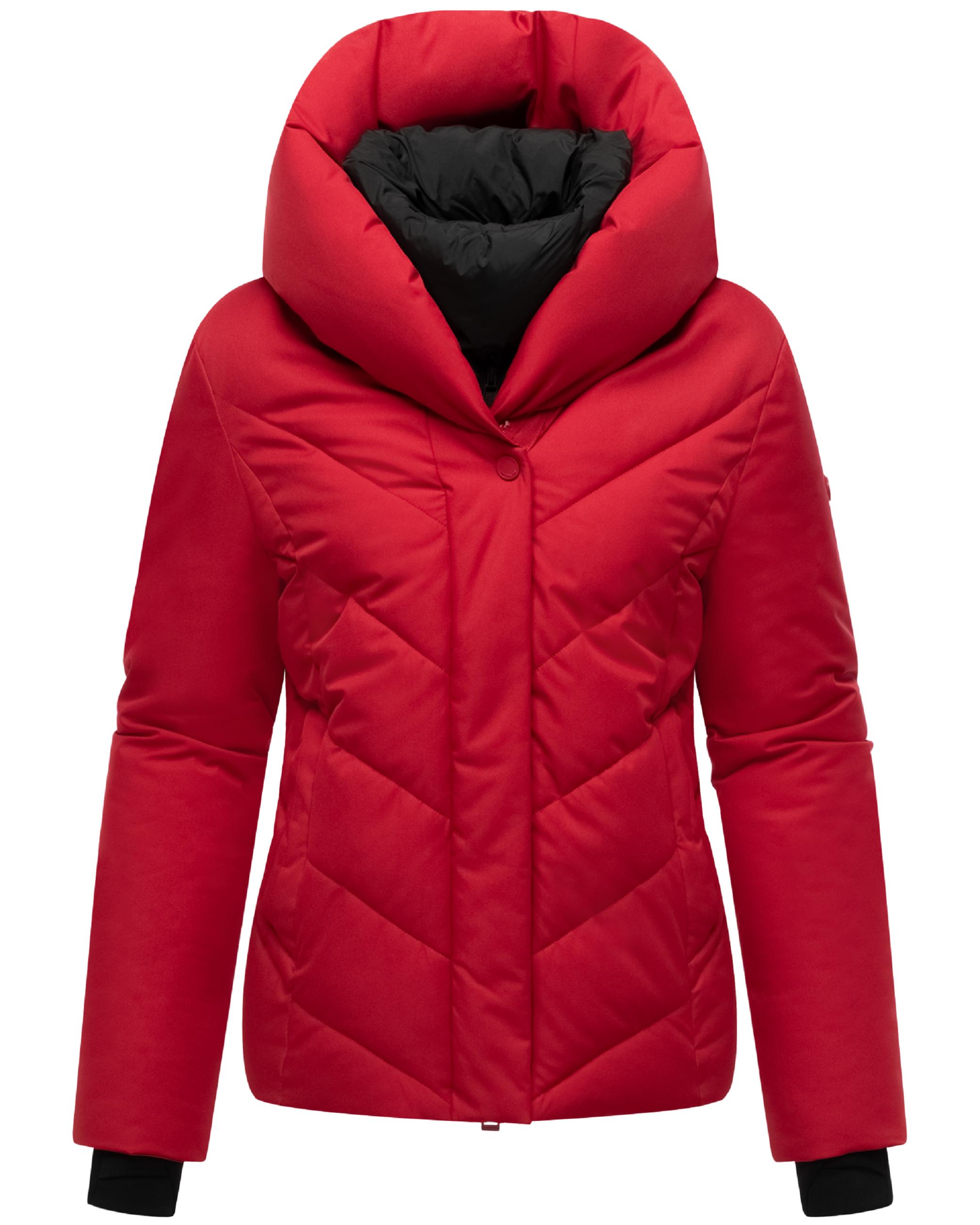 Warme Steppjacke mit abnehmbarem Kragen-Einsatz "Nadiraa 16" Deep Red