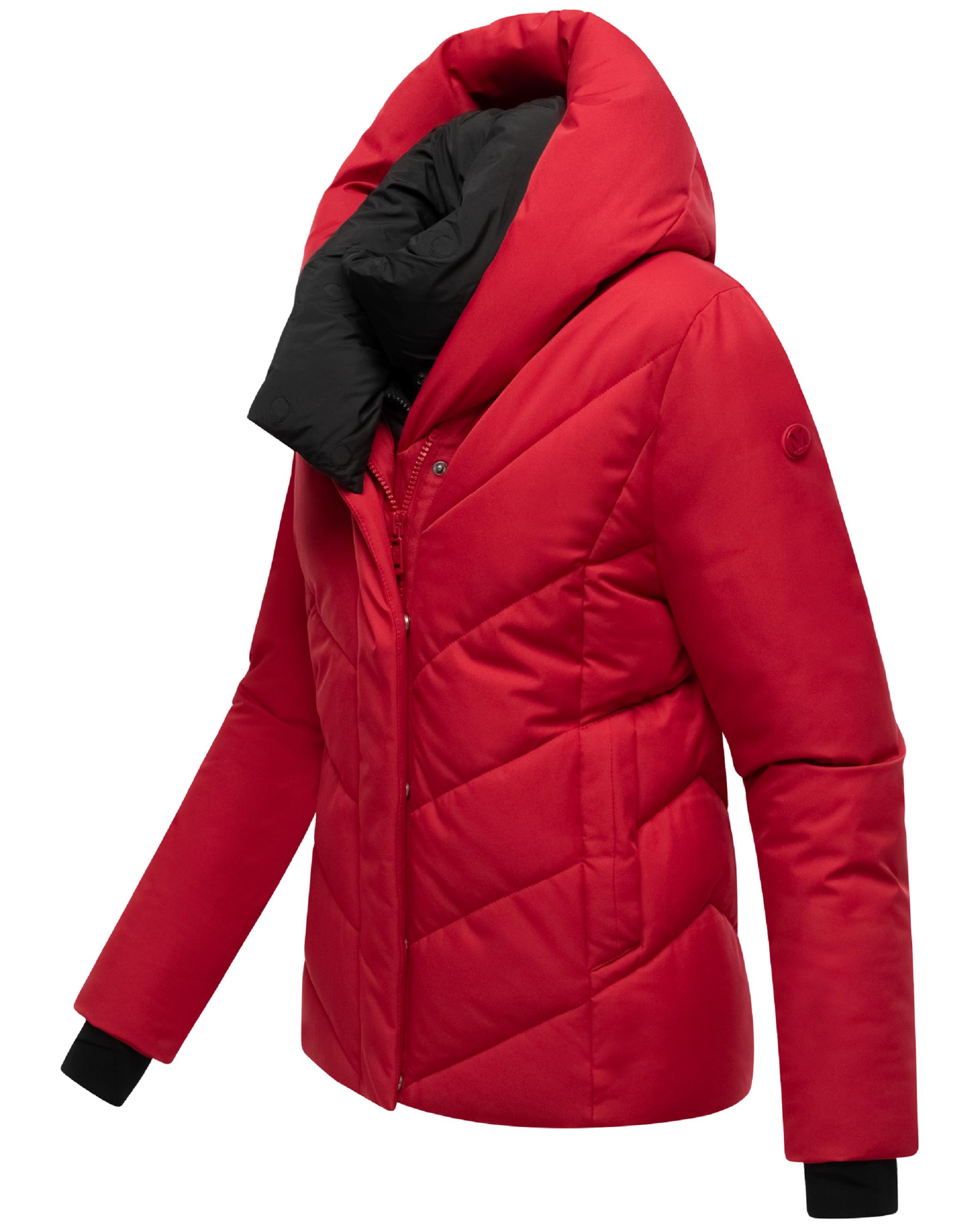 Warme Steppjacke mit abnehmbarem Kragen-Einsatz "Nadiraa 16" Deep Red