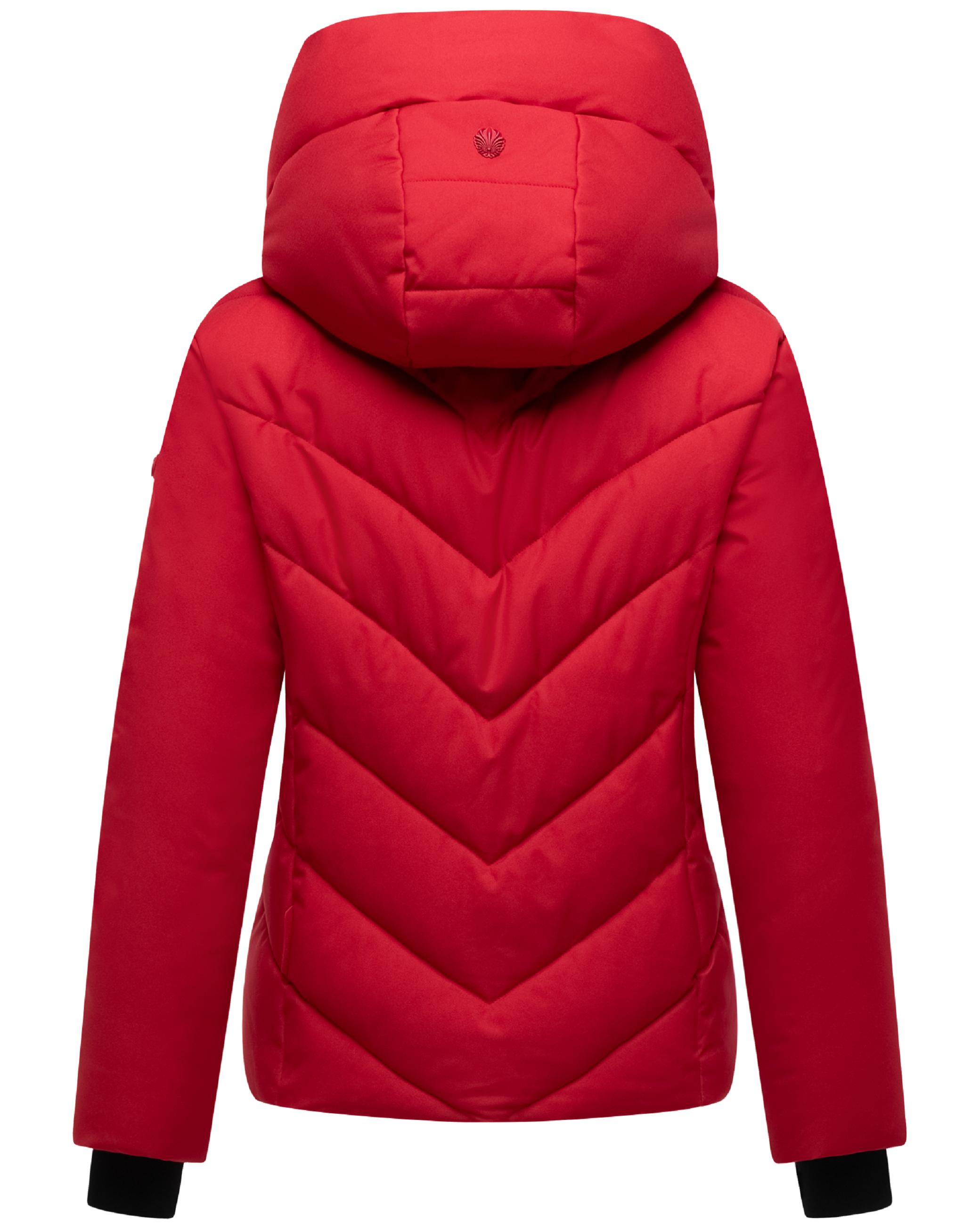 Warme Steppjacke mit abnehmbarem Kragen-Einsatz "Nadiraa 16" Deep Red