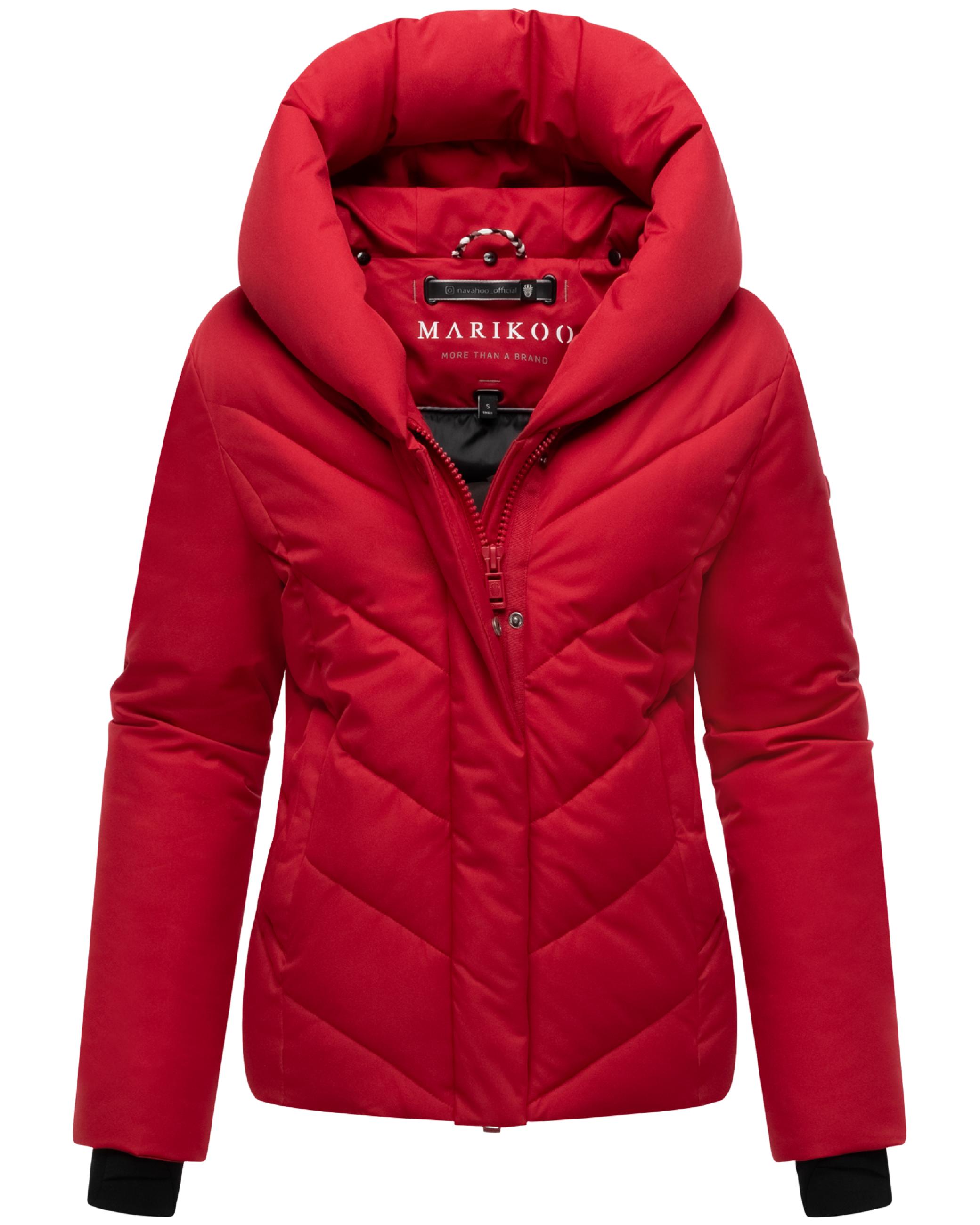 Warme Steppjacke mit abnehmbarem Kragen-Einsatz "Nadiraa 16" Deep Red