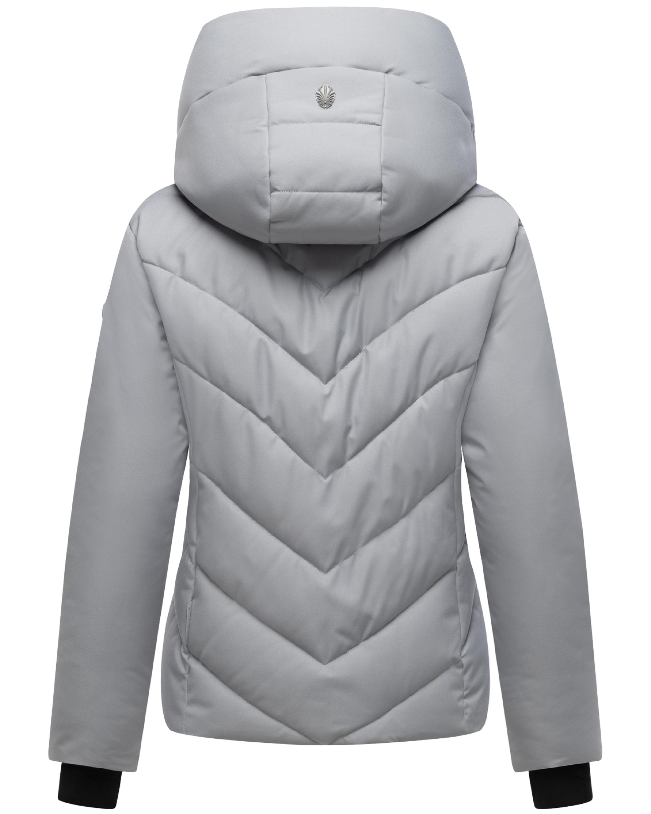 Warme Steppjacke mit abnehmbarem Kragen-Einsatz "Nadiraa 16" Grey