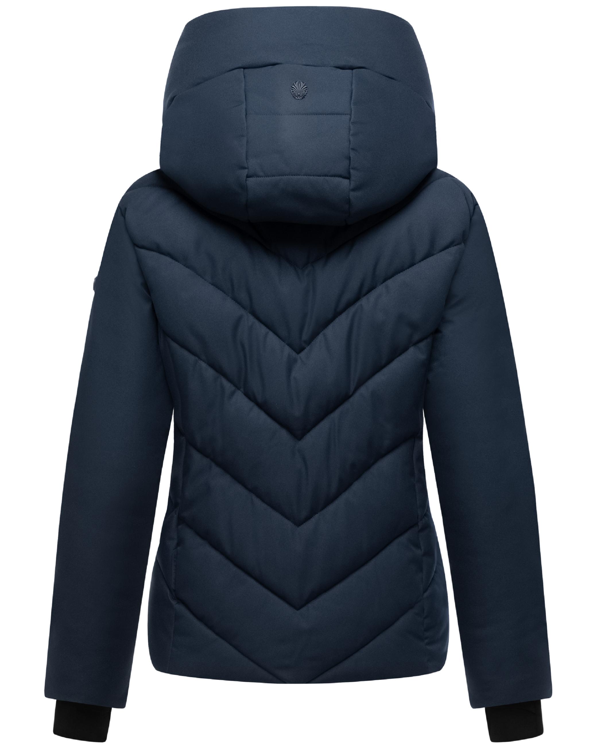 Warme Steppjacke mit abnehmbarem Kragen-Einsatz "Nadiraa 16" Navy