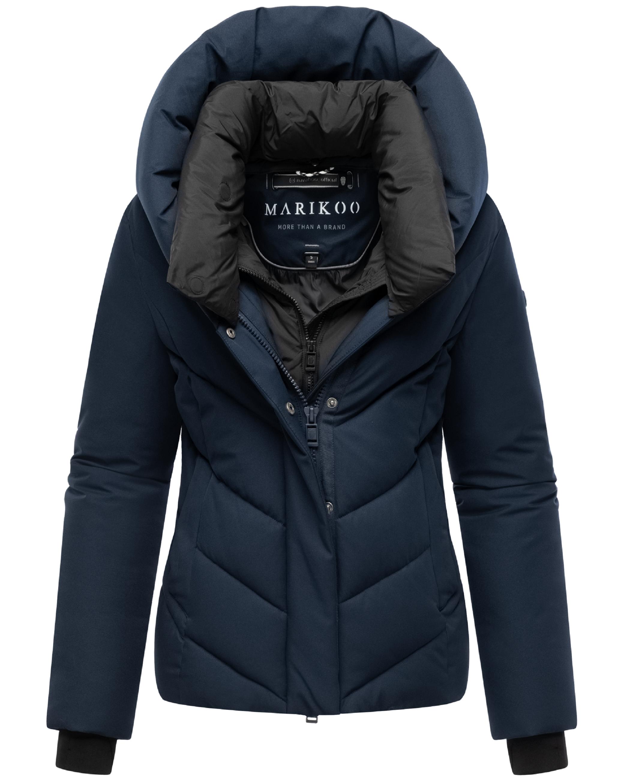 Warme Steppjacke mit abnehmbarem Kragen-Einsatz "Nadiraa 16" Navy