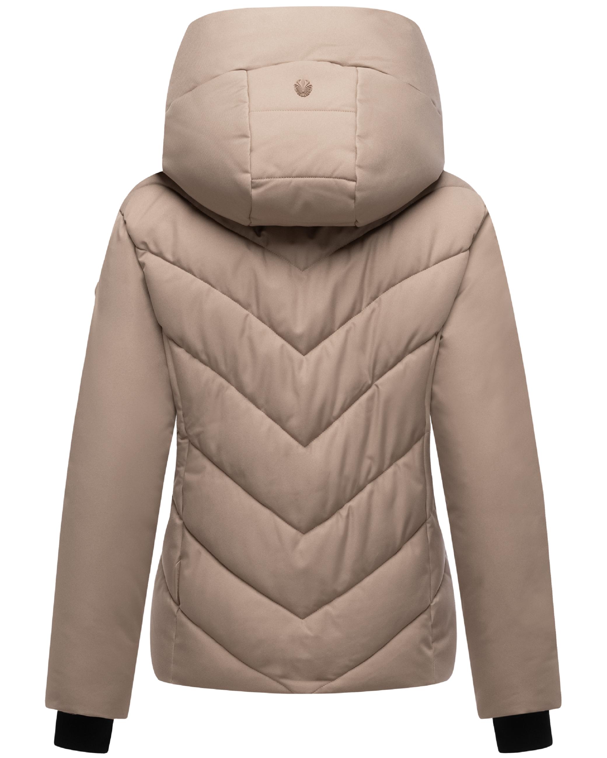 Warme Steppjacke mit abnehmbarem Kragen-Einsatz "Nadiraa 16" Taupe Grey