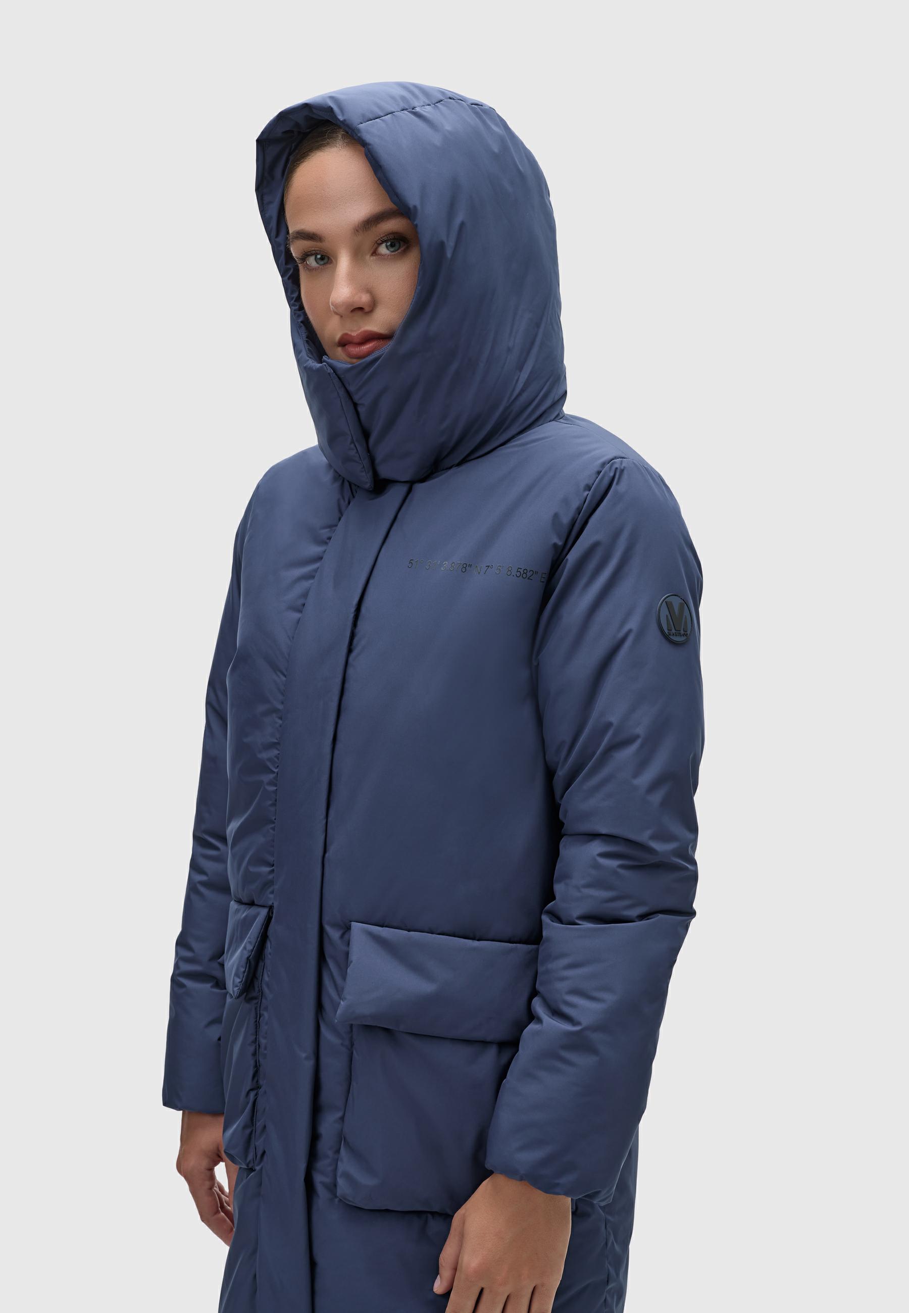 Kurzmantel mit Kapuze "Nanami 16" Bright Navy