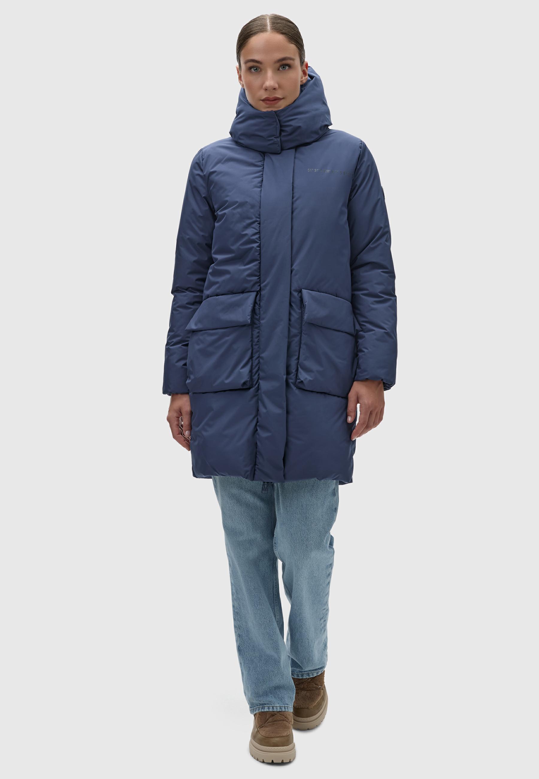 Kurzmantel mit Kapuze "Nanami 16" Bright Navy