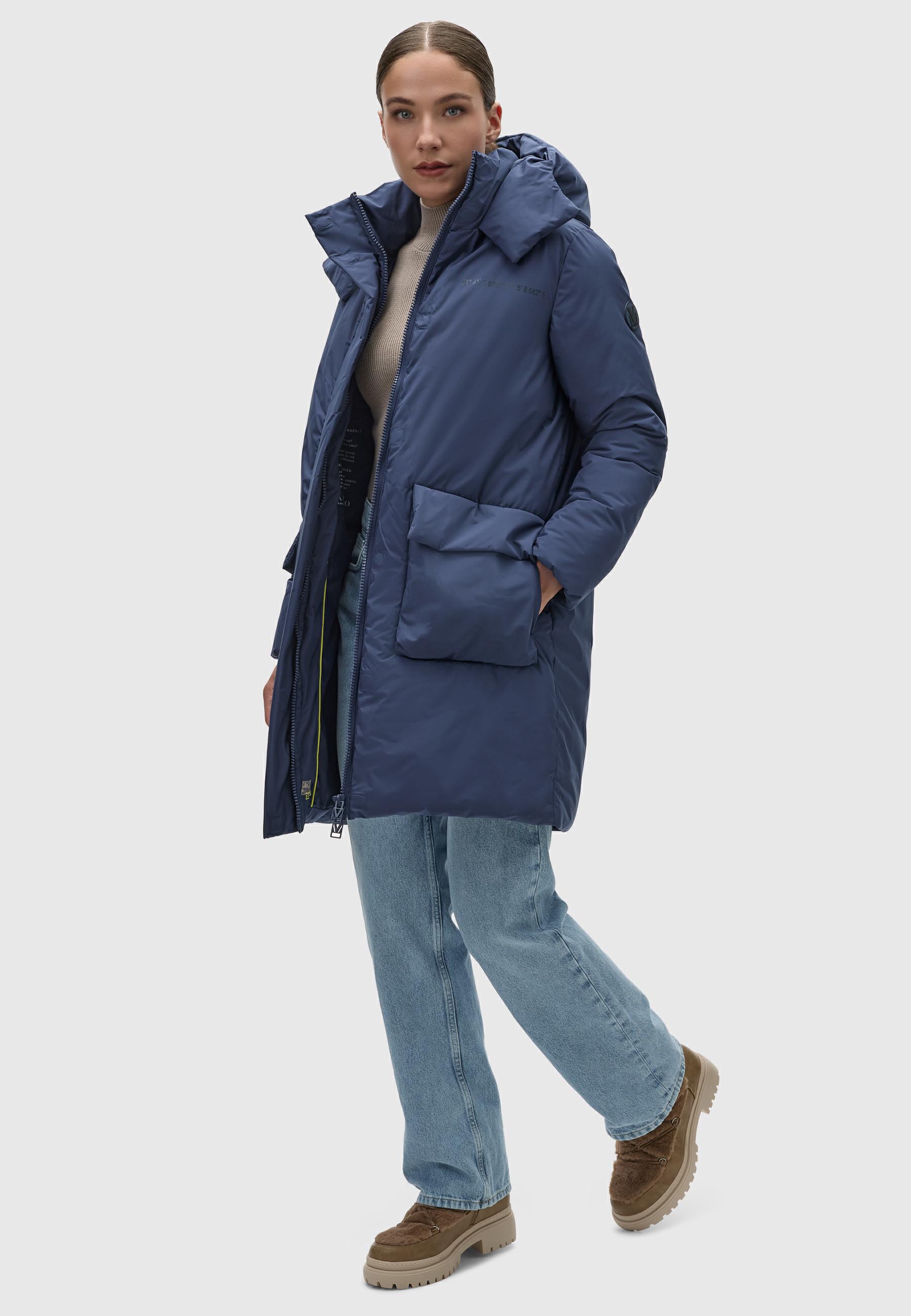 Kurzmantel mit Kapuze "Nanami 16" Bright Navy