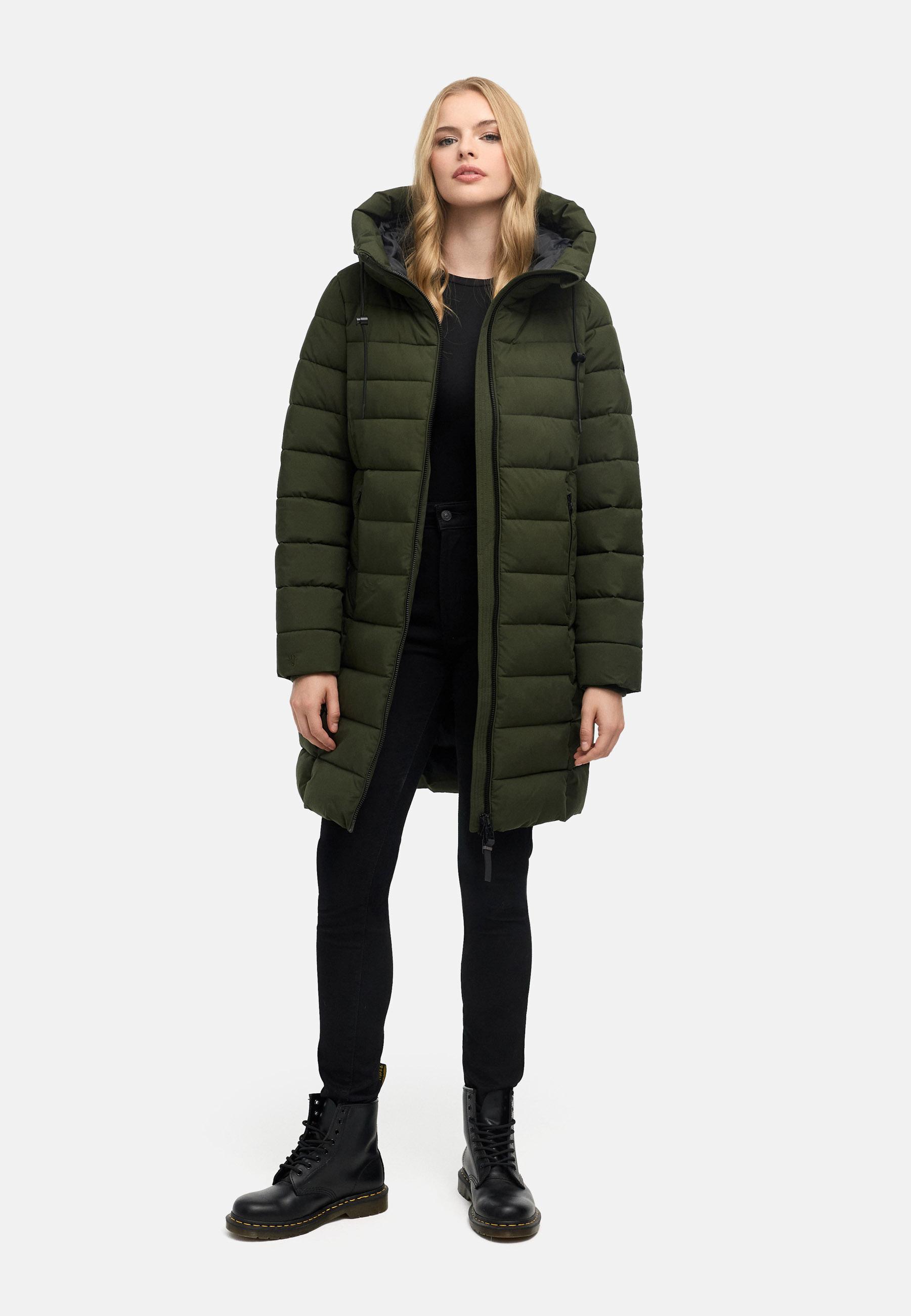 Steppmantel "Nanoraa 16" Dark Olive