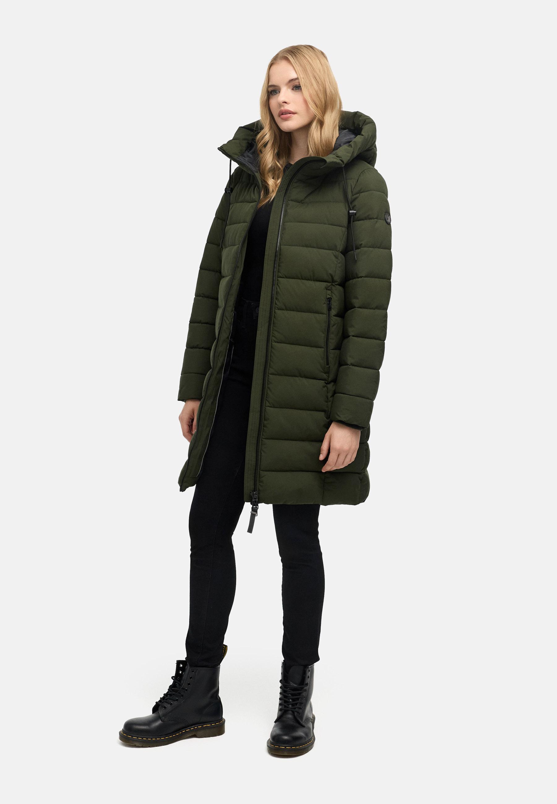 Steppmantel "Nanoraa 16" Dark Olive