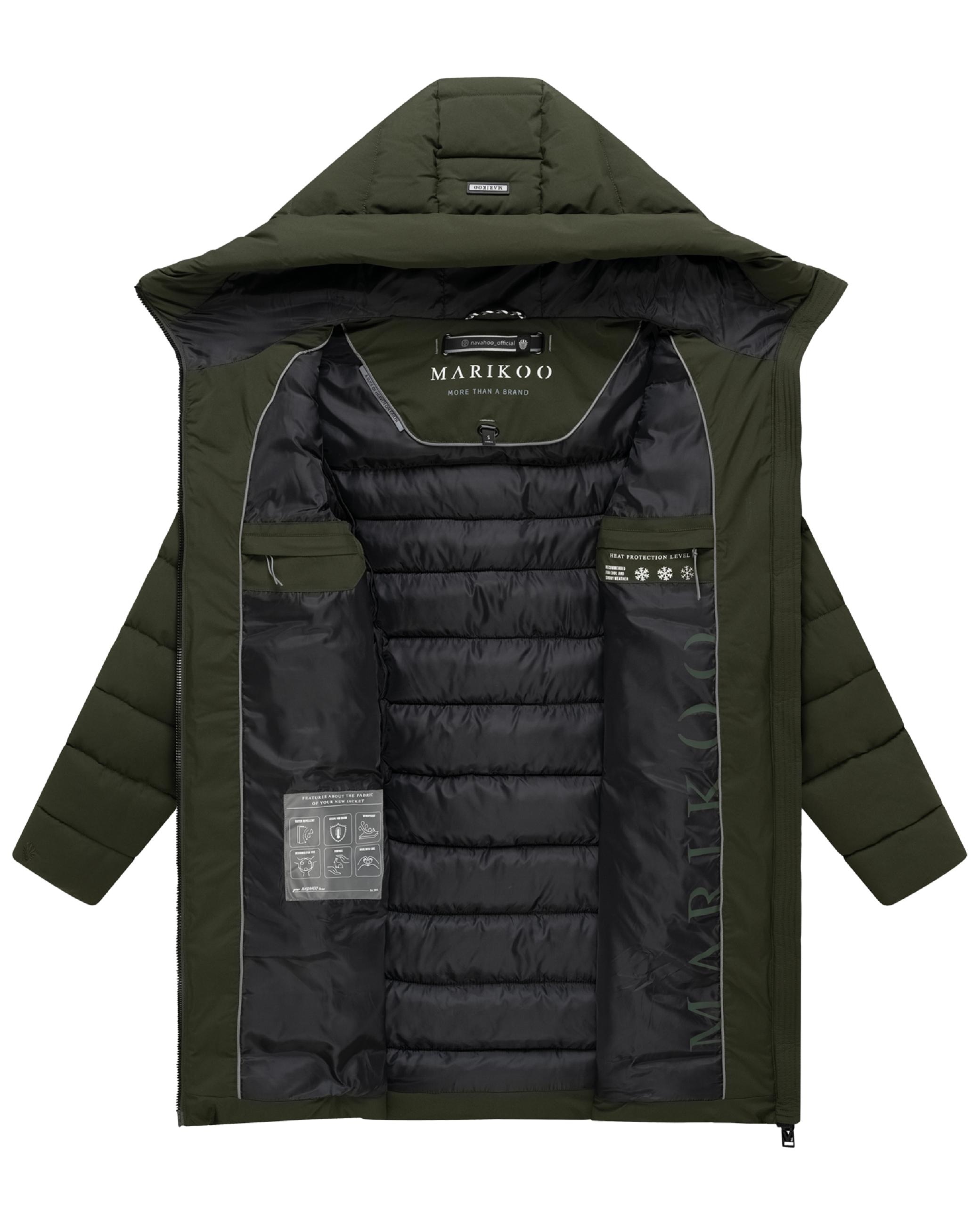 Steppmantel "Nanoraa 16" Dark Olive