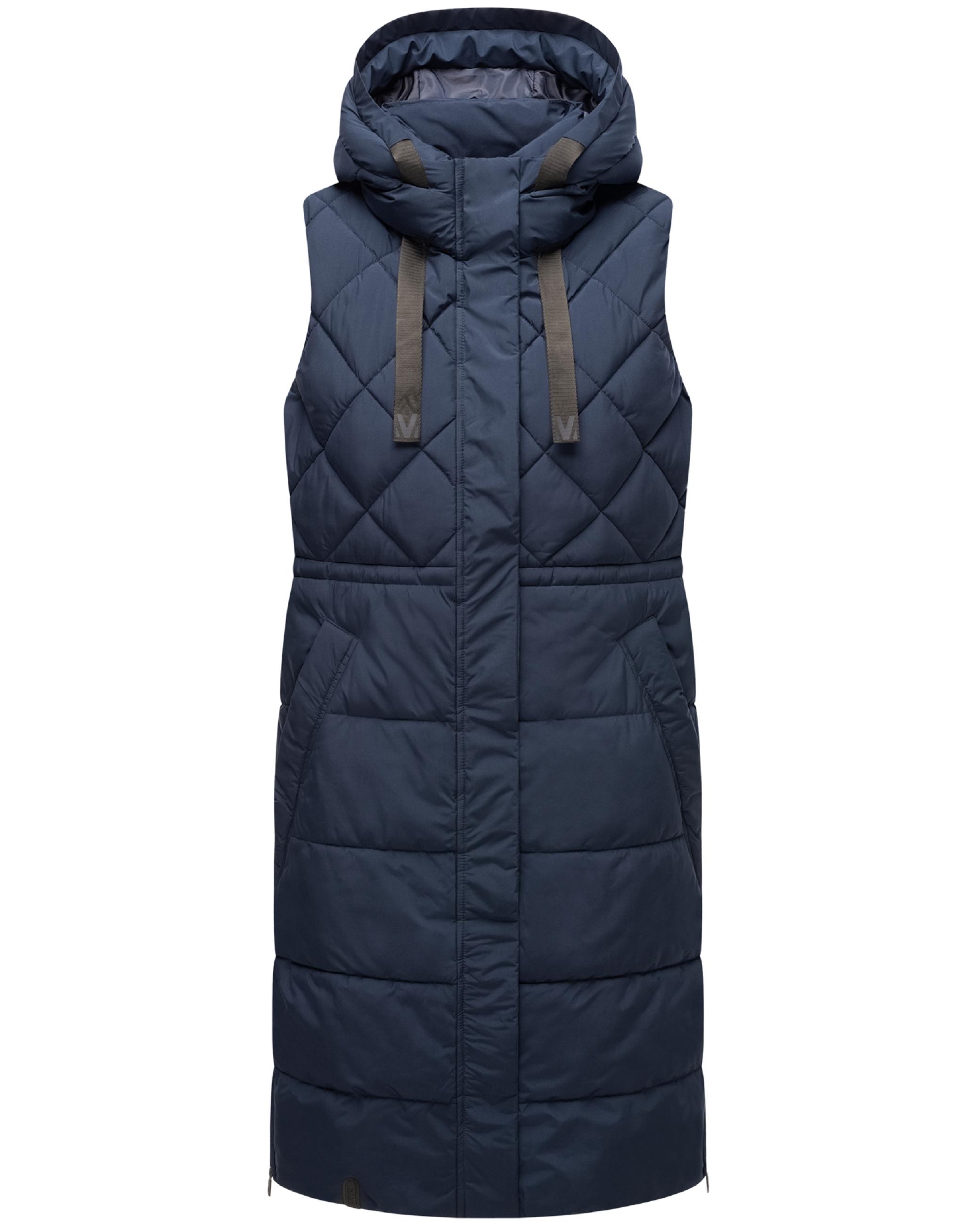 Lange gesteppte Outdoorweste "Narikaa 16" Navy