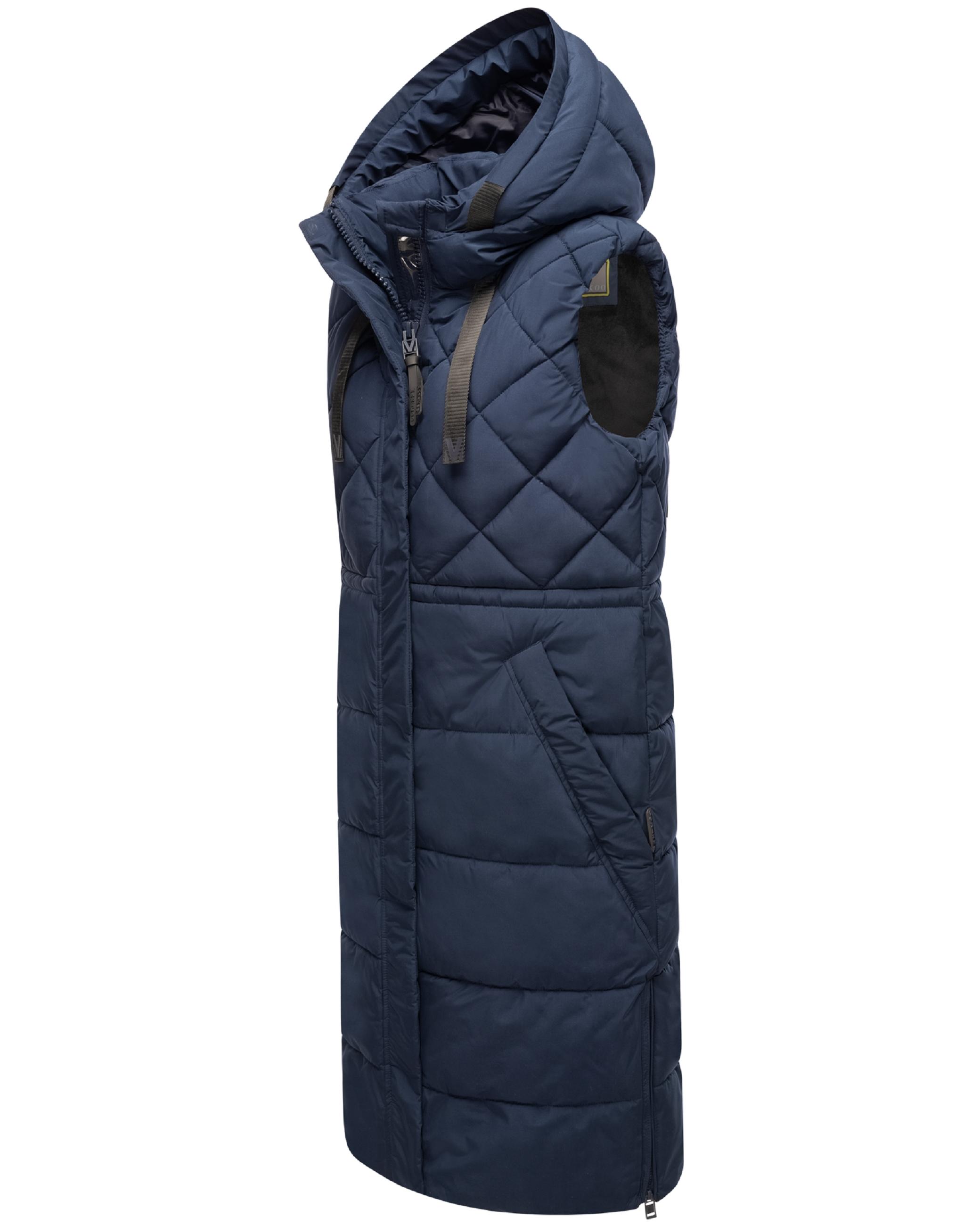 Lange gesteppte Outdoorweste "Narikaa 16" Navy