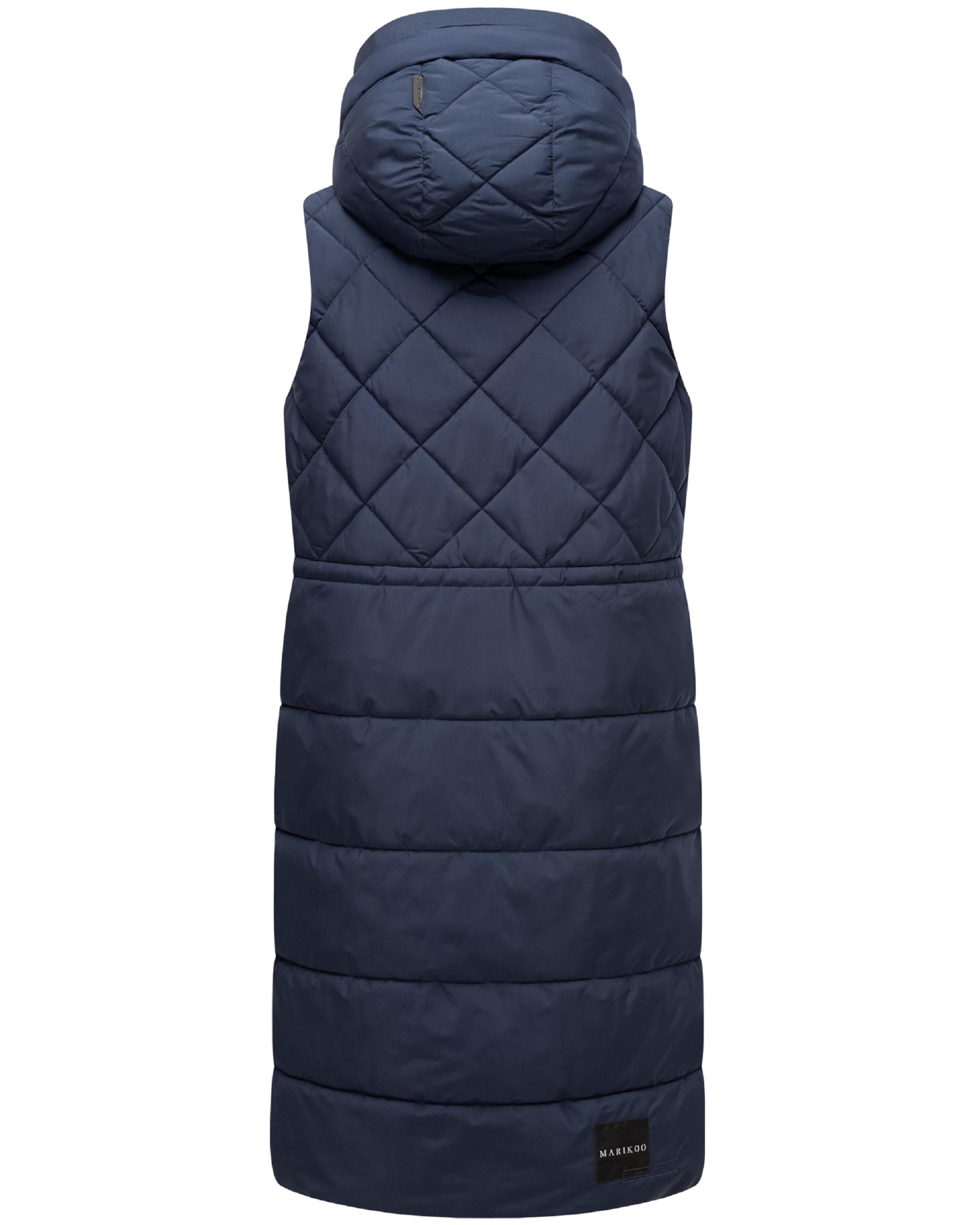 Lange gesteppte Outdoorweste "Narikaa 16" Navy