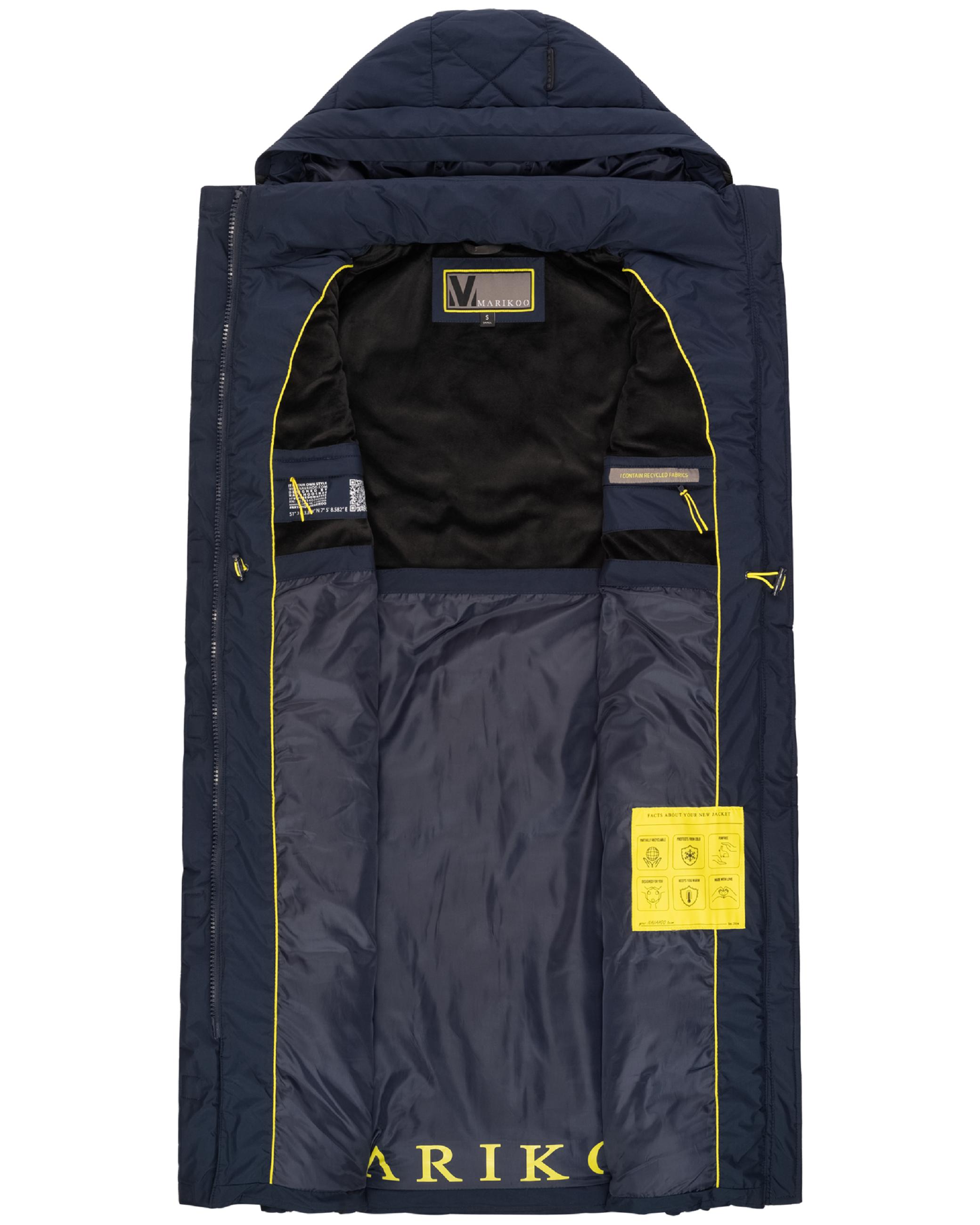 Lange gesteppte Outdoorweste "Narikaa 16" Navy