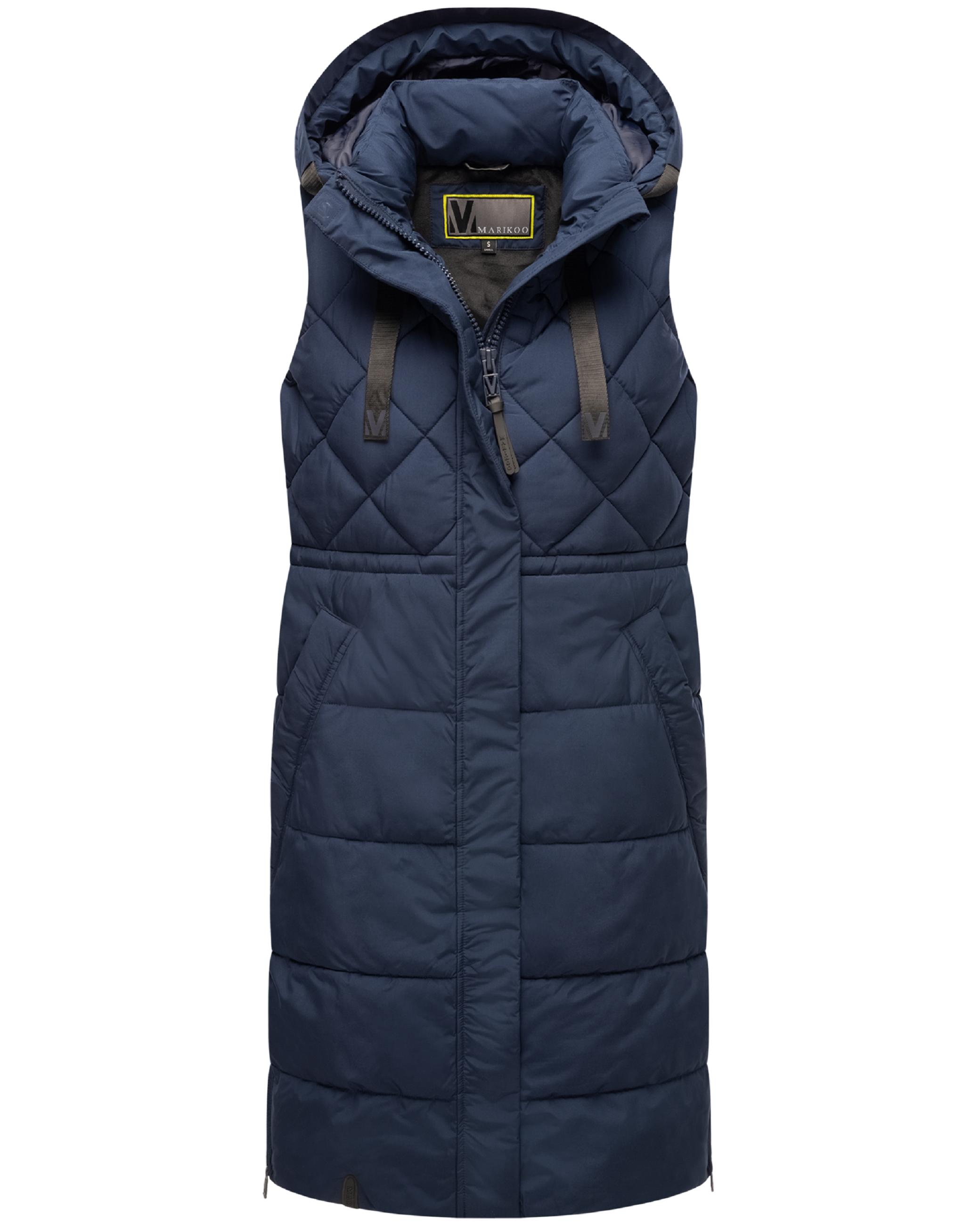 Lange gesteppte Outdoorweste "Narikaa 16" Navy