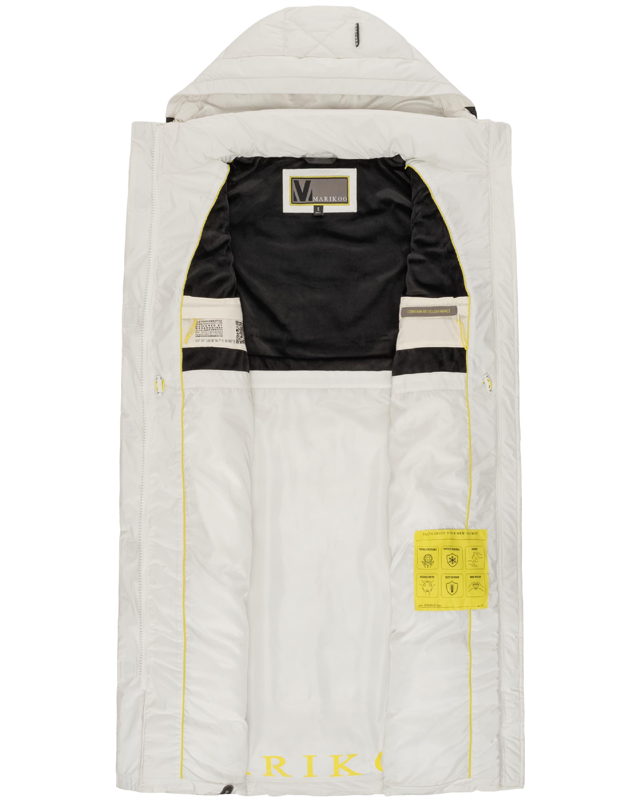 Lange gesteppte Outdoorweste "Narikaa 16" Off White