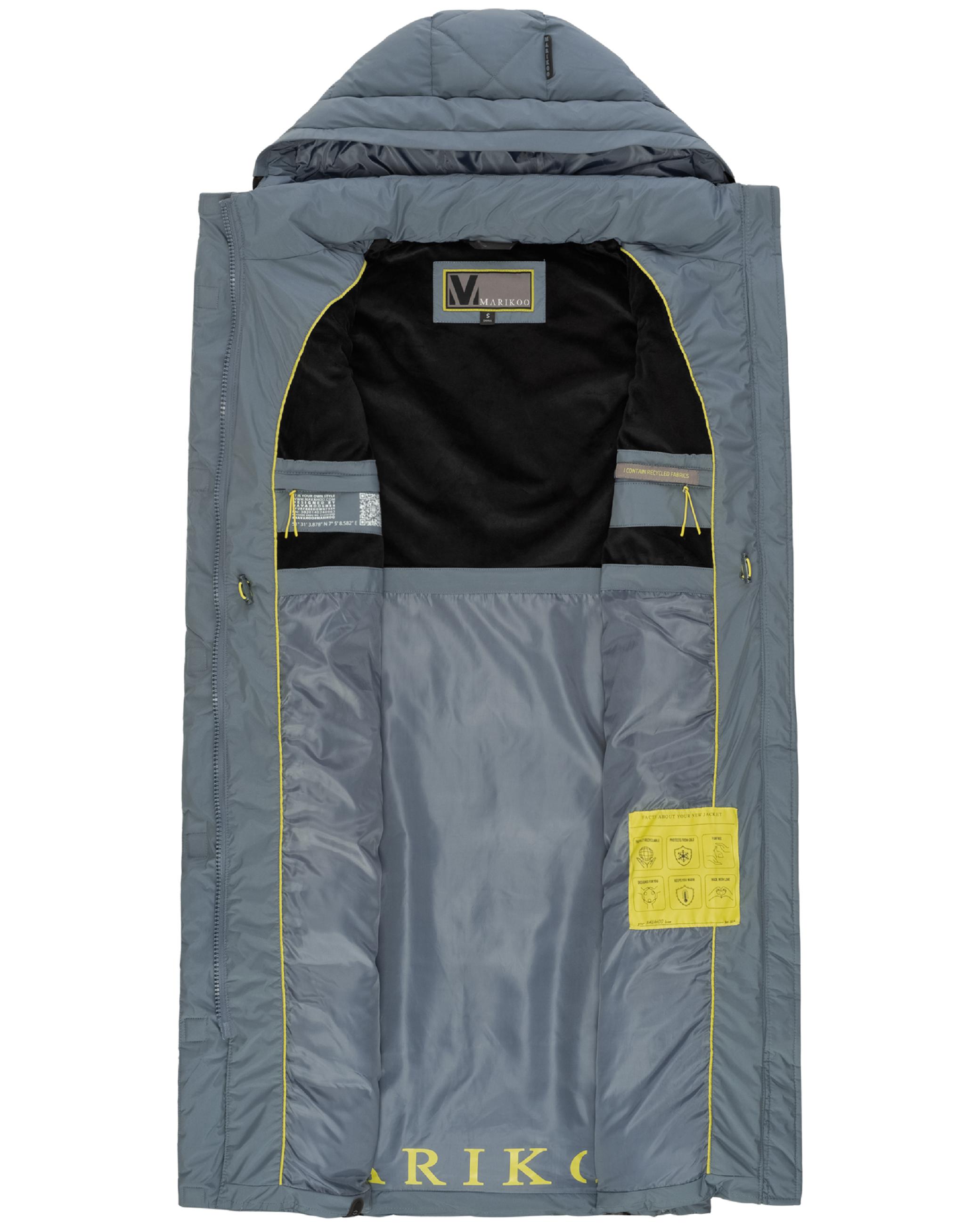 Lange gesteppte Outdoorweste "Narikaa 16" Stormy Blue