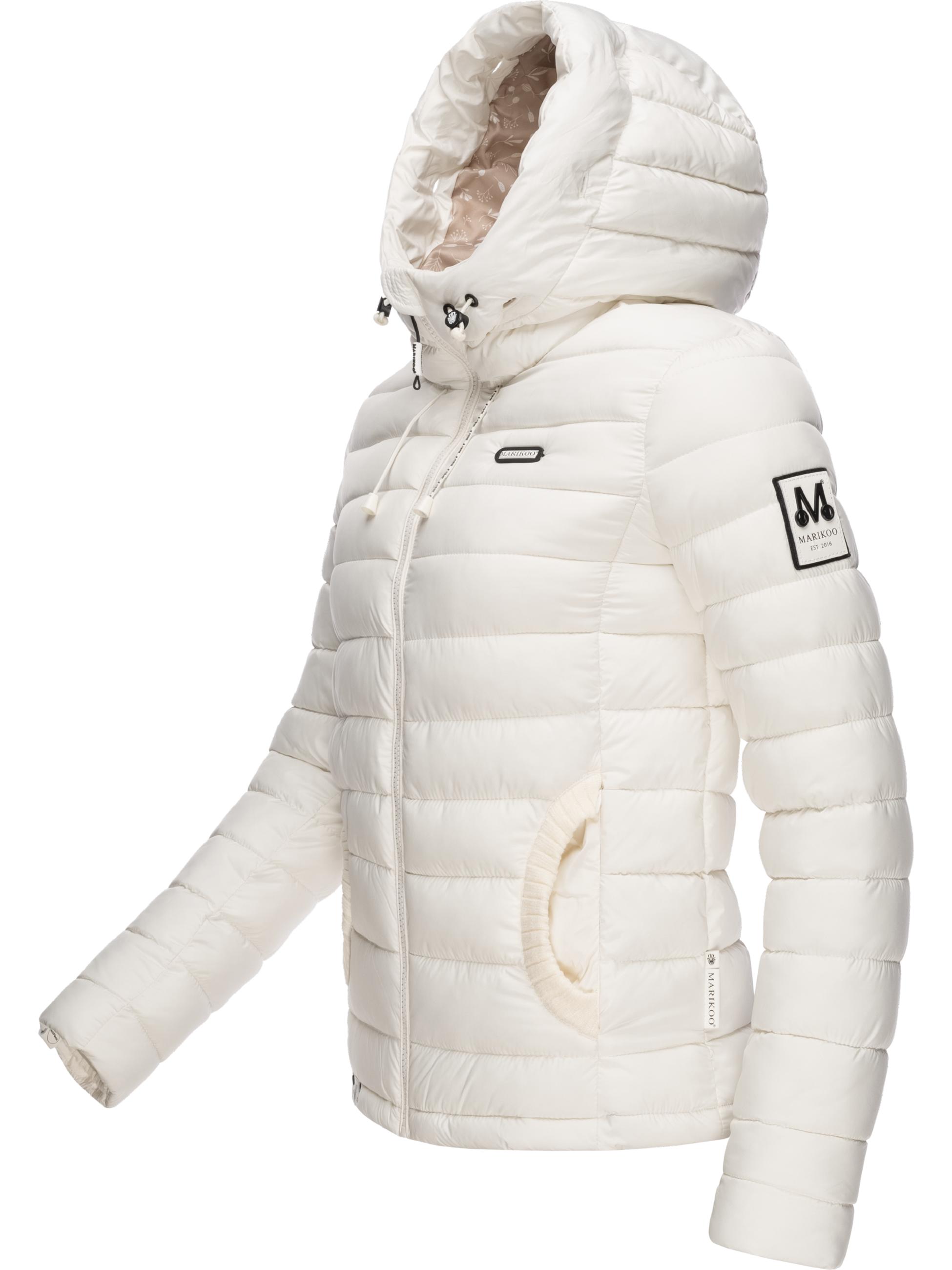 Leichte Steppjacke mit abnehmbarem Kunstfell "Nasriin" Offwhite