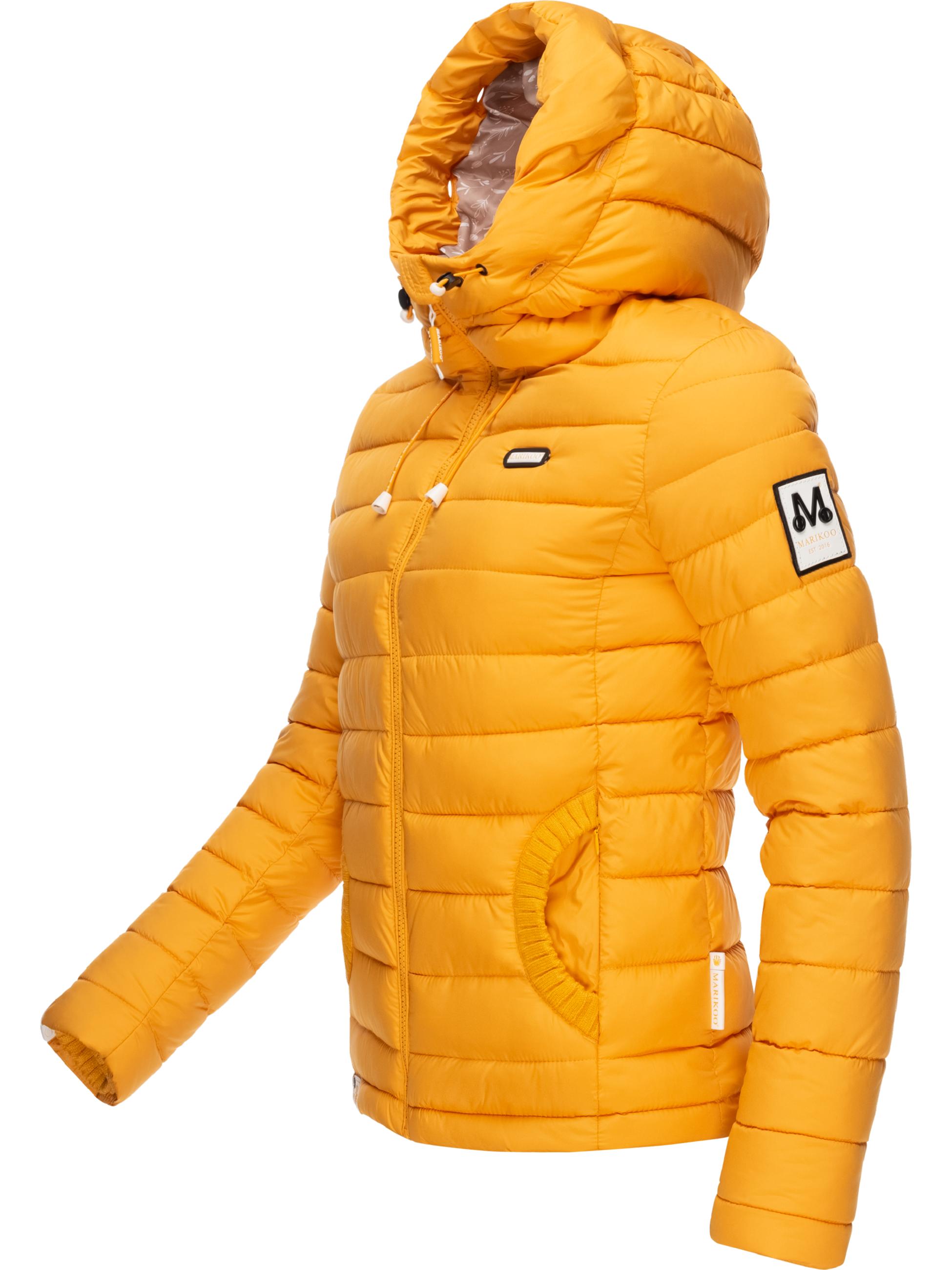 Leichte Steppjacke mit abnehmbarem Kunstfell "Nasriin" Yellow