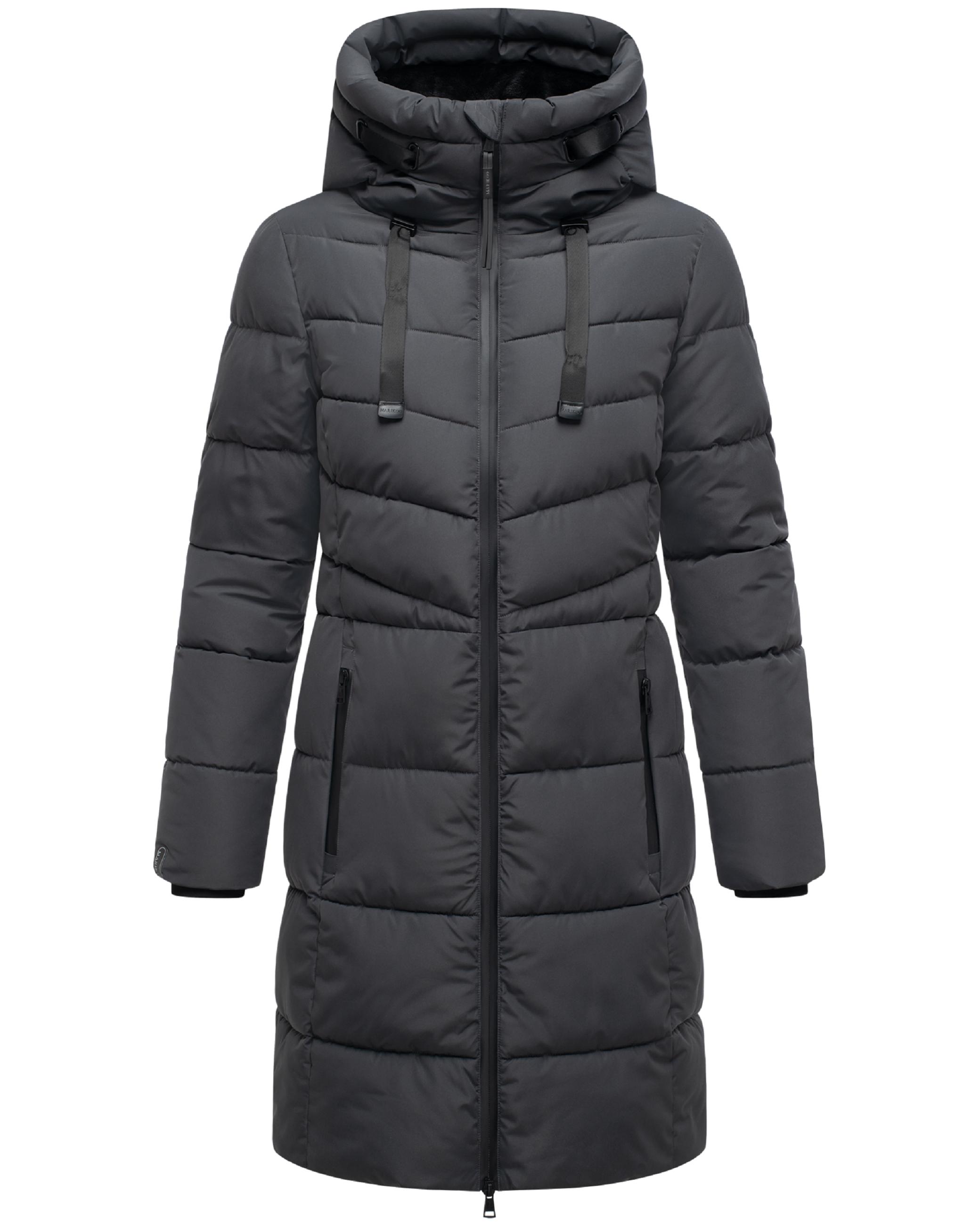 Langer Steppmantel "Natsukoo XVI" Anthracite