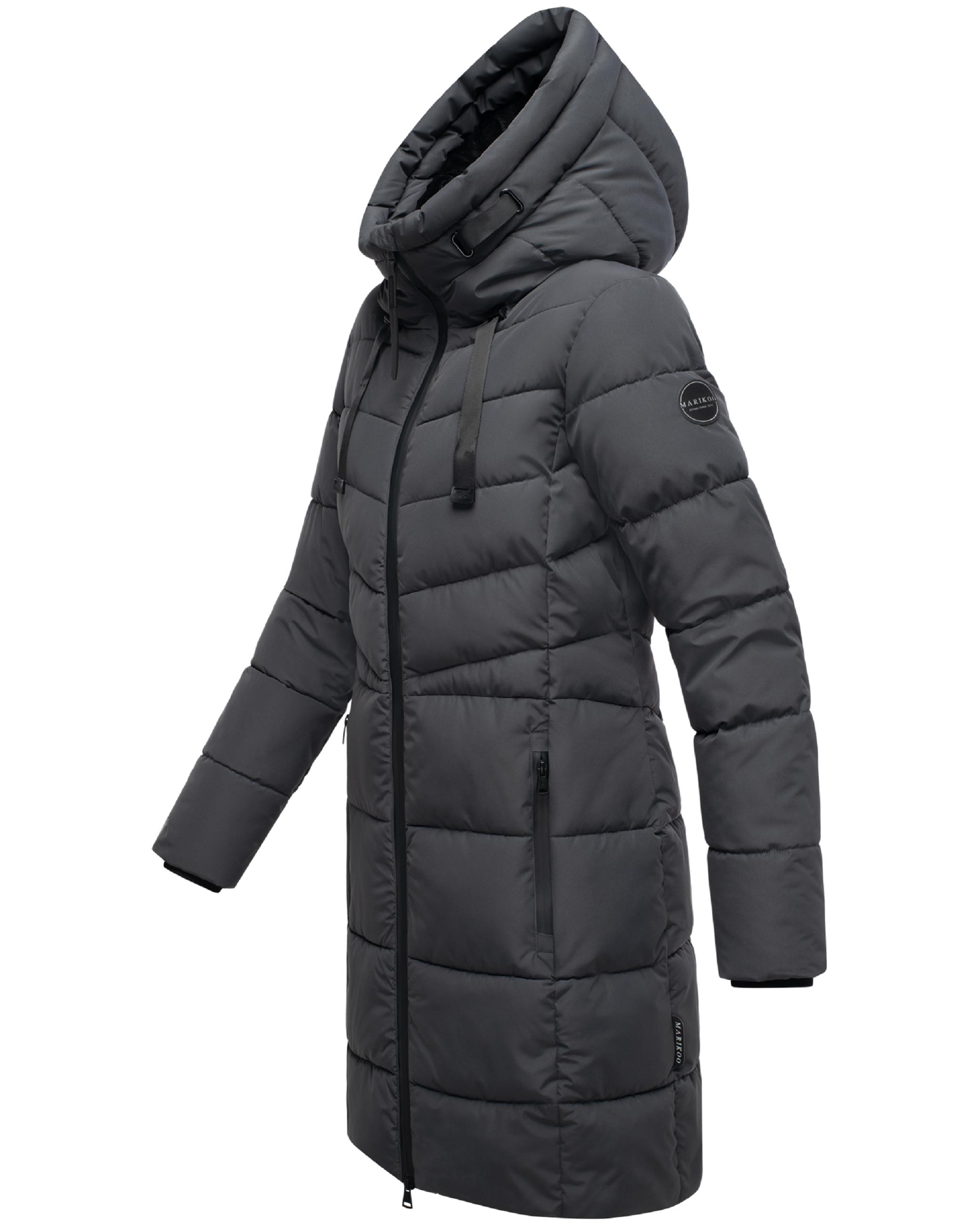 Langer Steppmantel "Natsukoo XVI" Anthracite