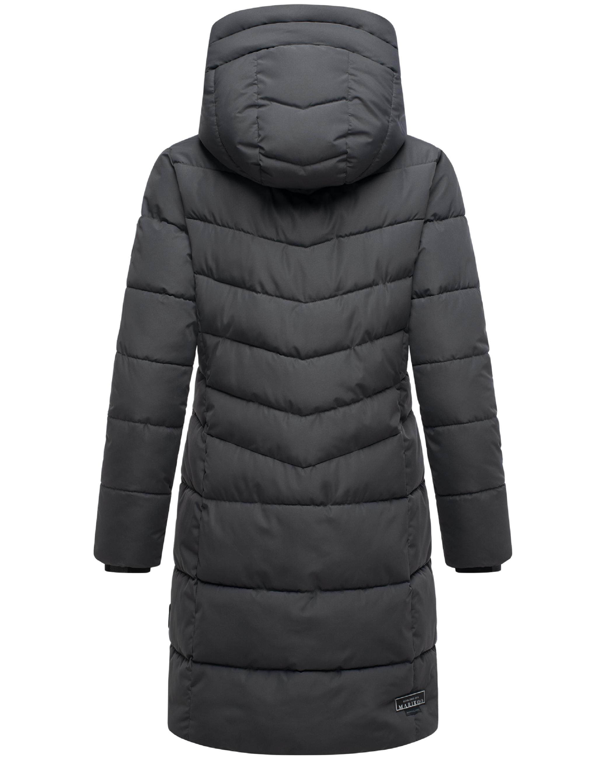 Langer Steppmantel "Natsukoo XVI" Anthracite