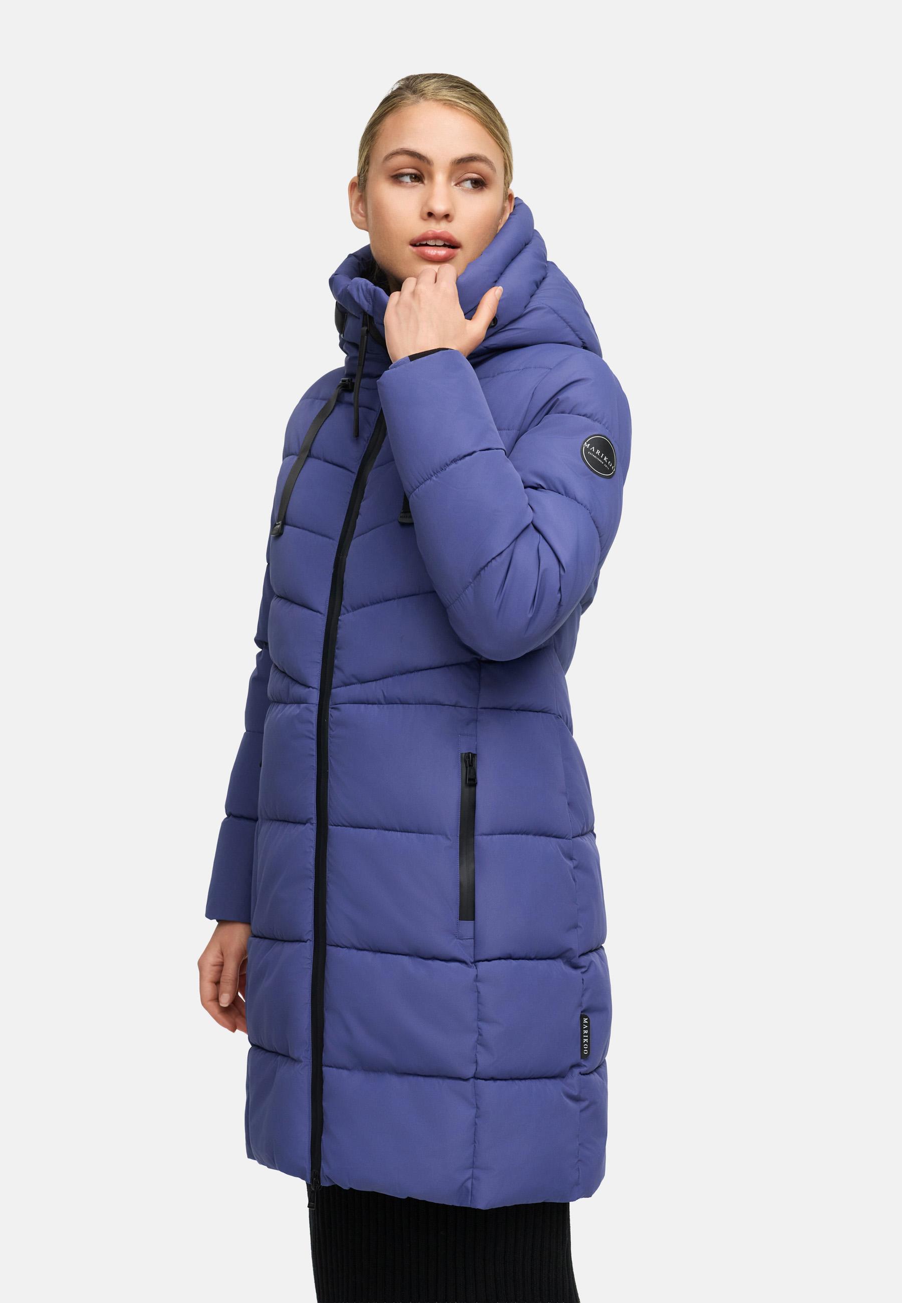 Langer Steppmantel "Natsukoo XVI" Blue Violet