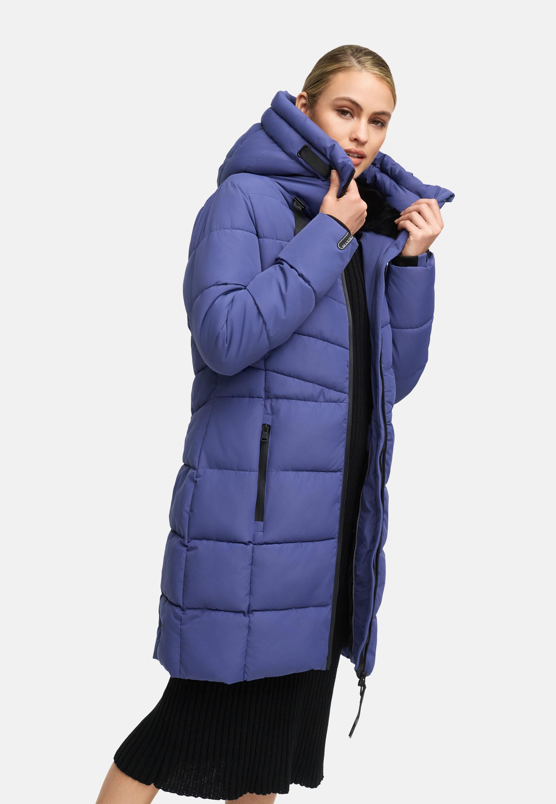 Langer Steppmantel "Natsukoo XVI" Blue Violet