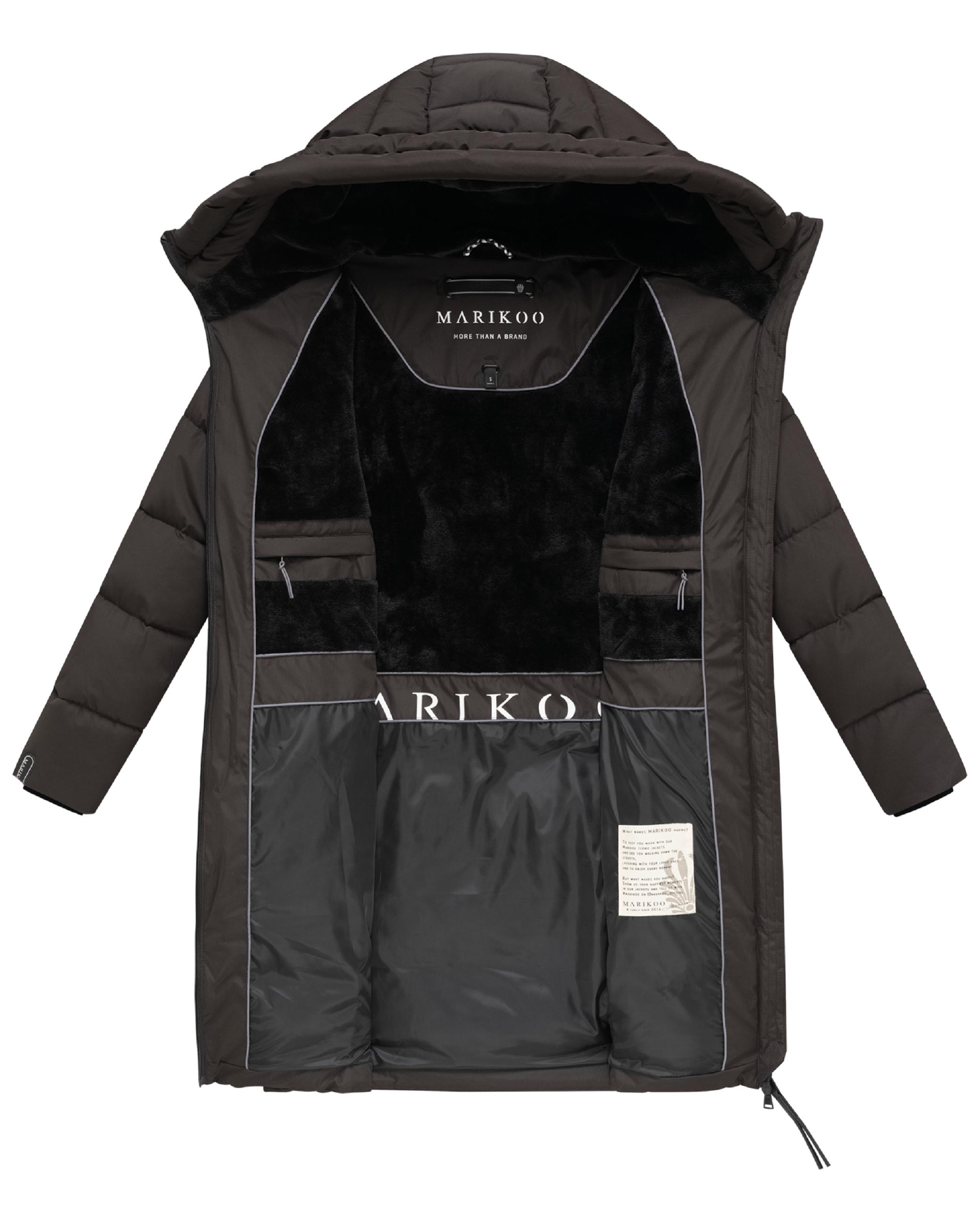 Langer Steppmantel "Natsukoo XVI" Choco