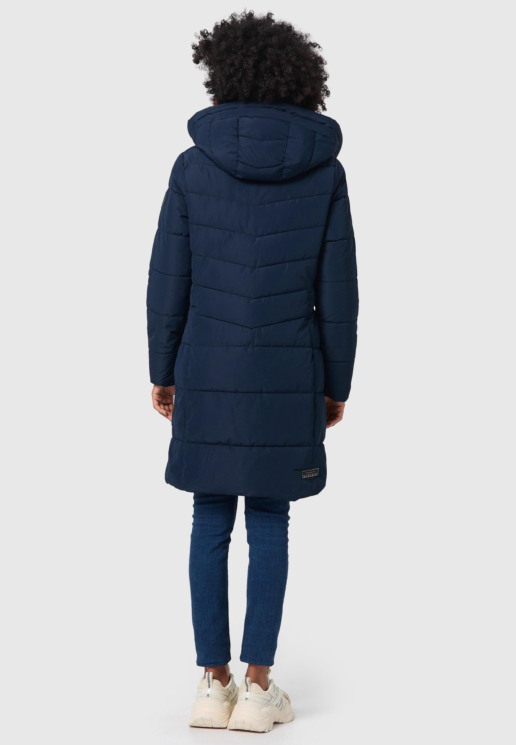 Langer Steppmantel "Natsukoo XVI" Navy