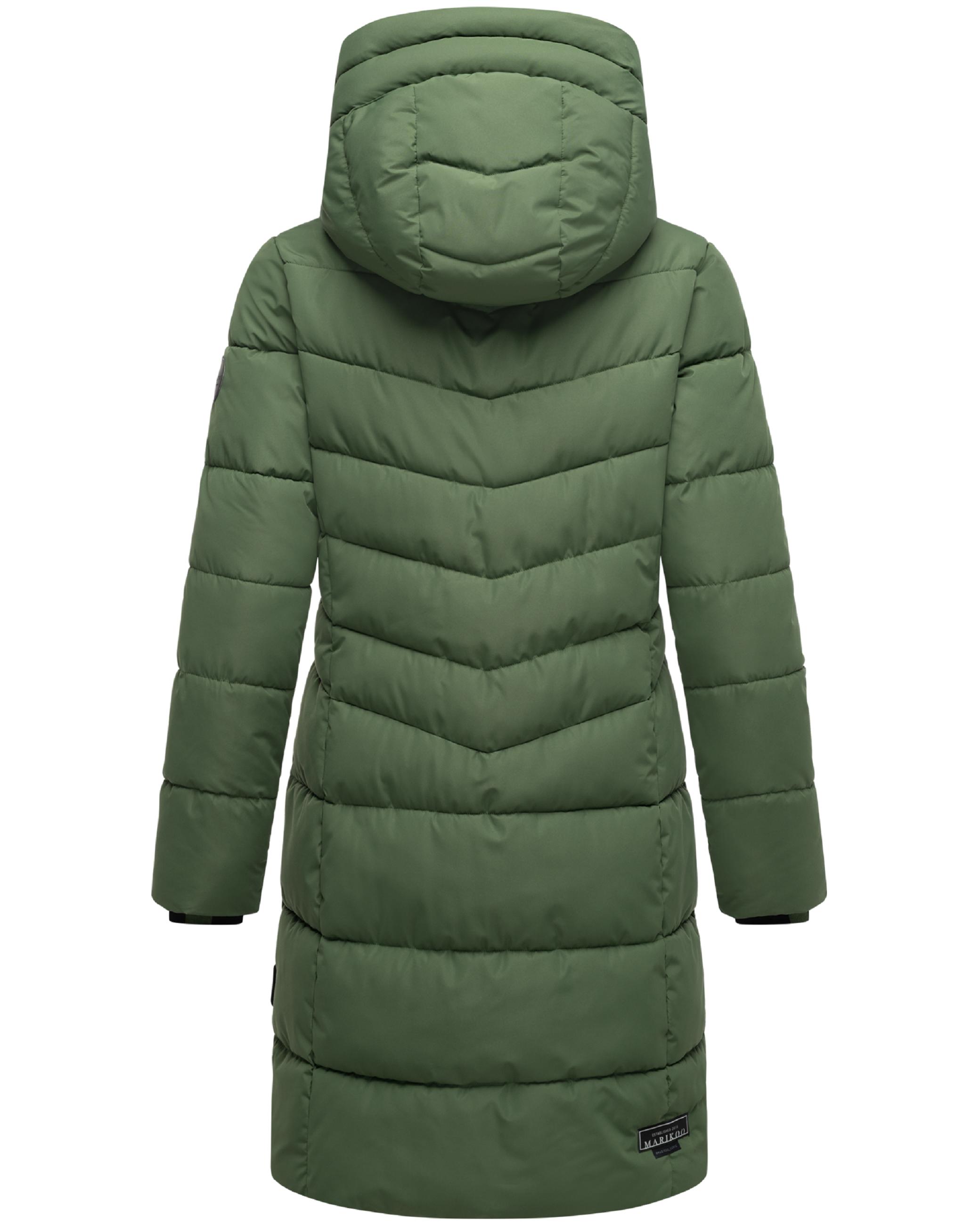 Langer Steppmantel "Natsukoo XVI" Pine Olive