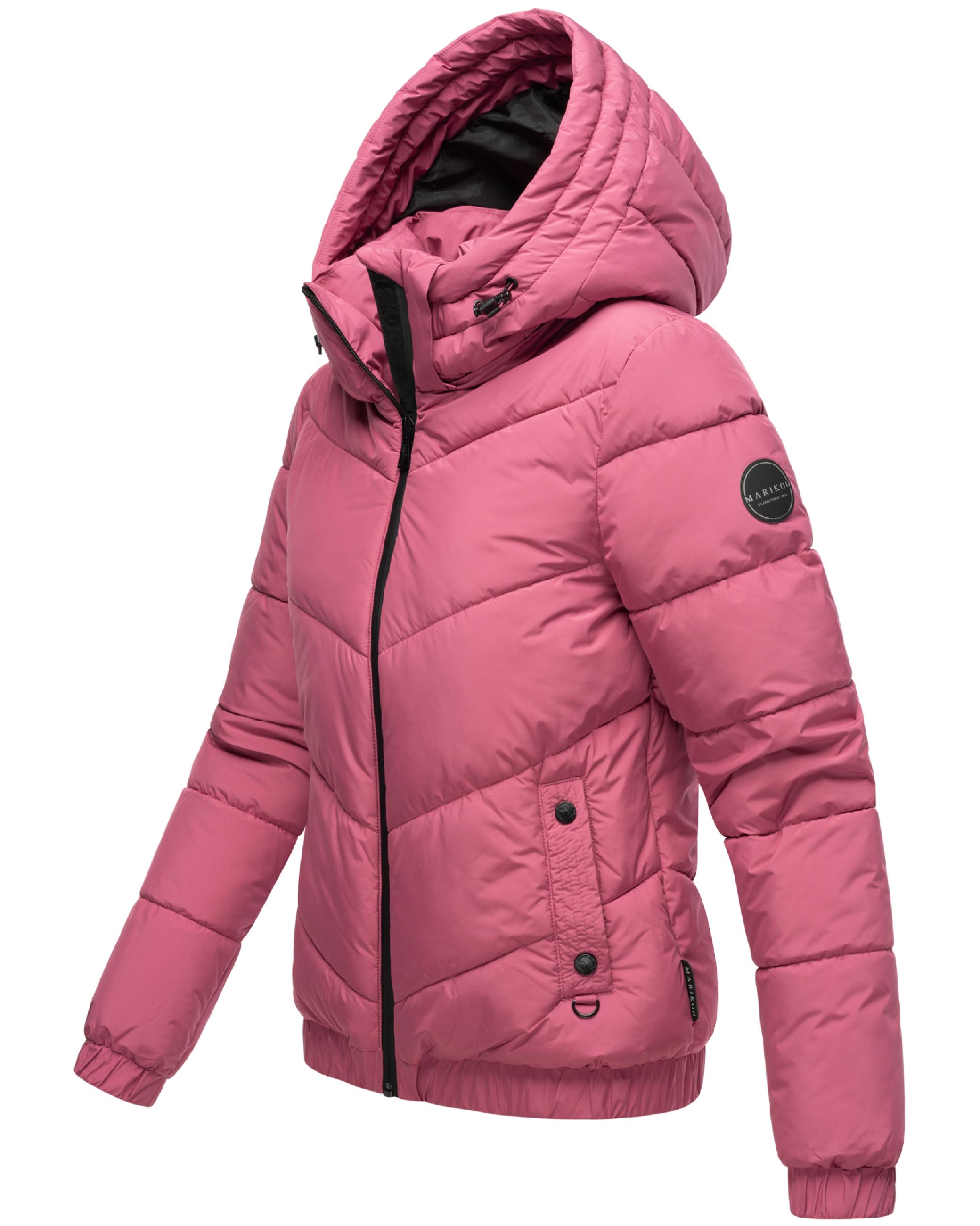 Warme Steppjacke mit Kapuze "Nayanaa XVI" Berry Rouge