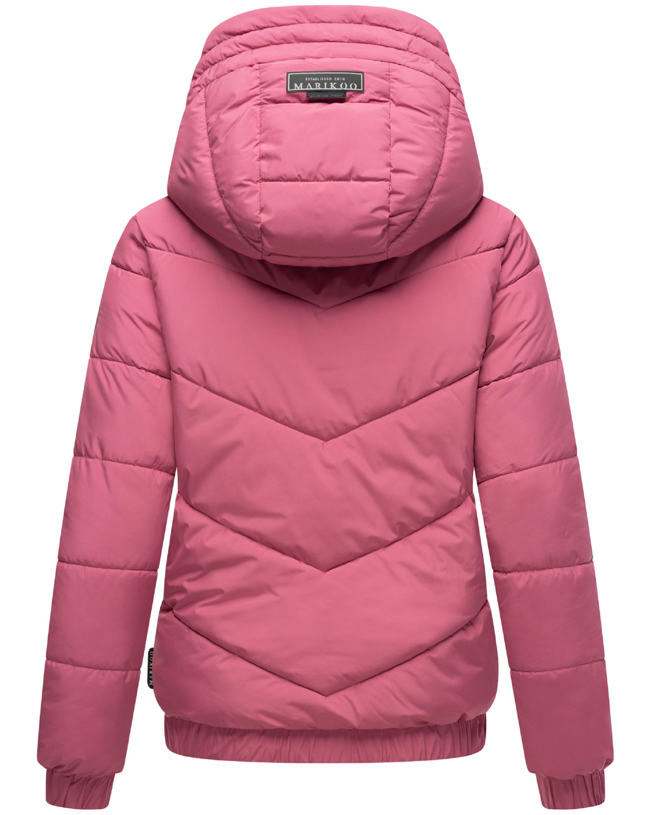 Warme Steppjacke mit Kapuze "Nayanaa XVI" Berry Rouge