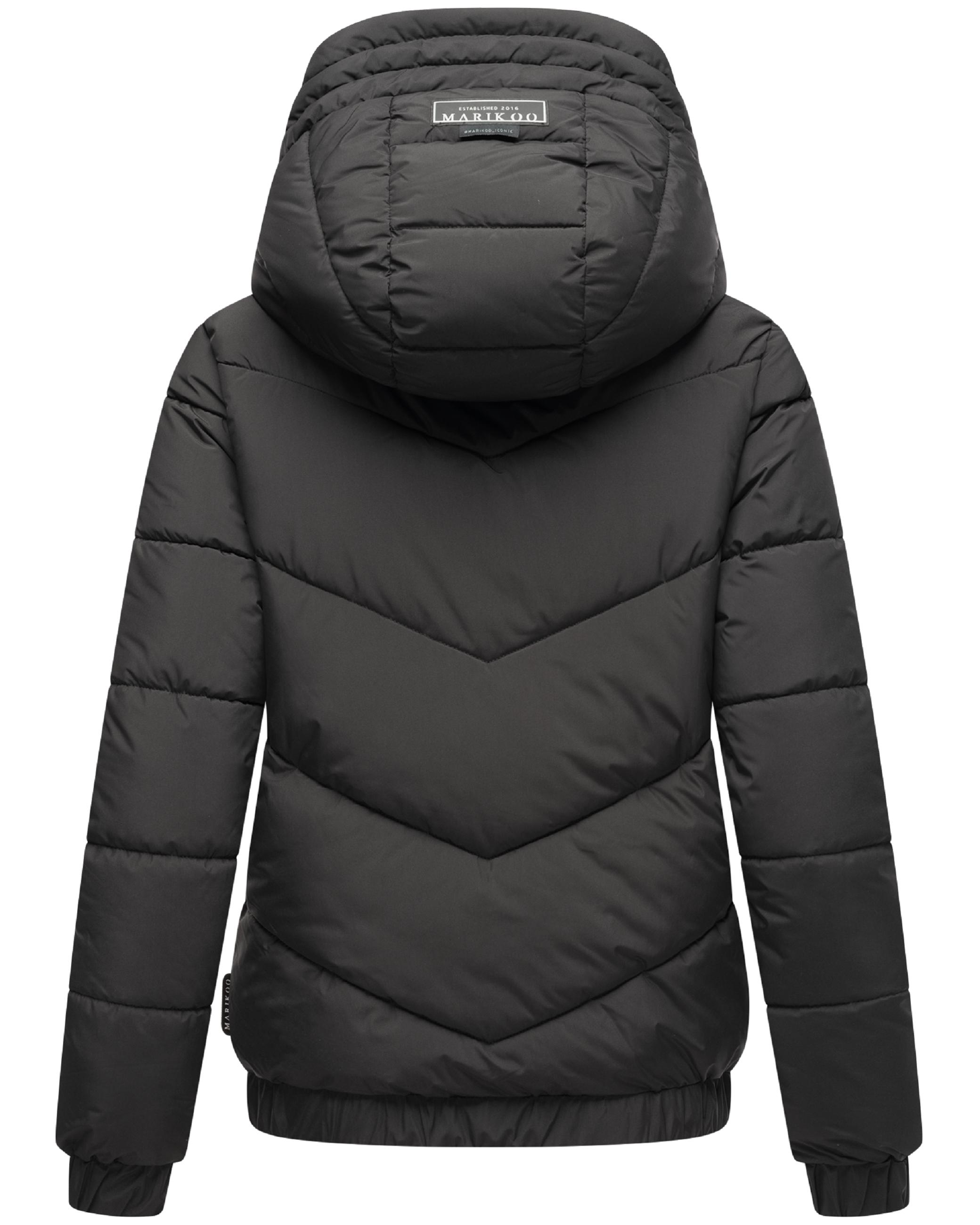 Warme Steppjacke mit Kapuze "Nayanaa XVI" Black