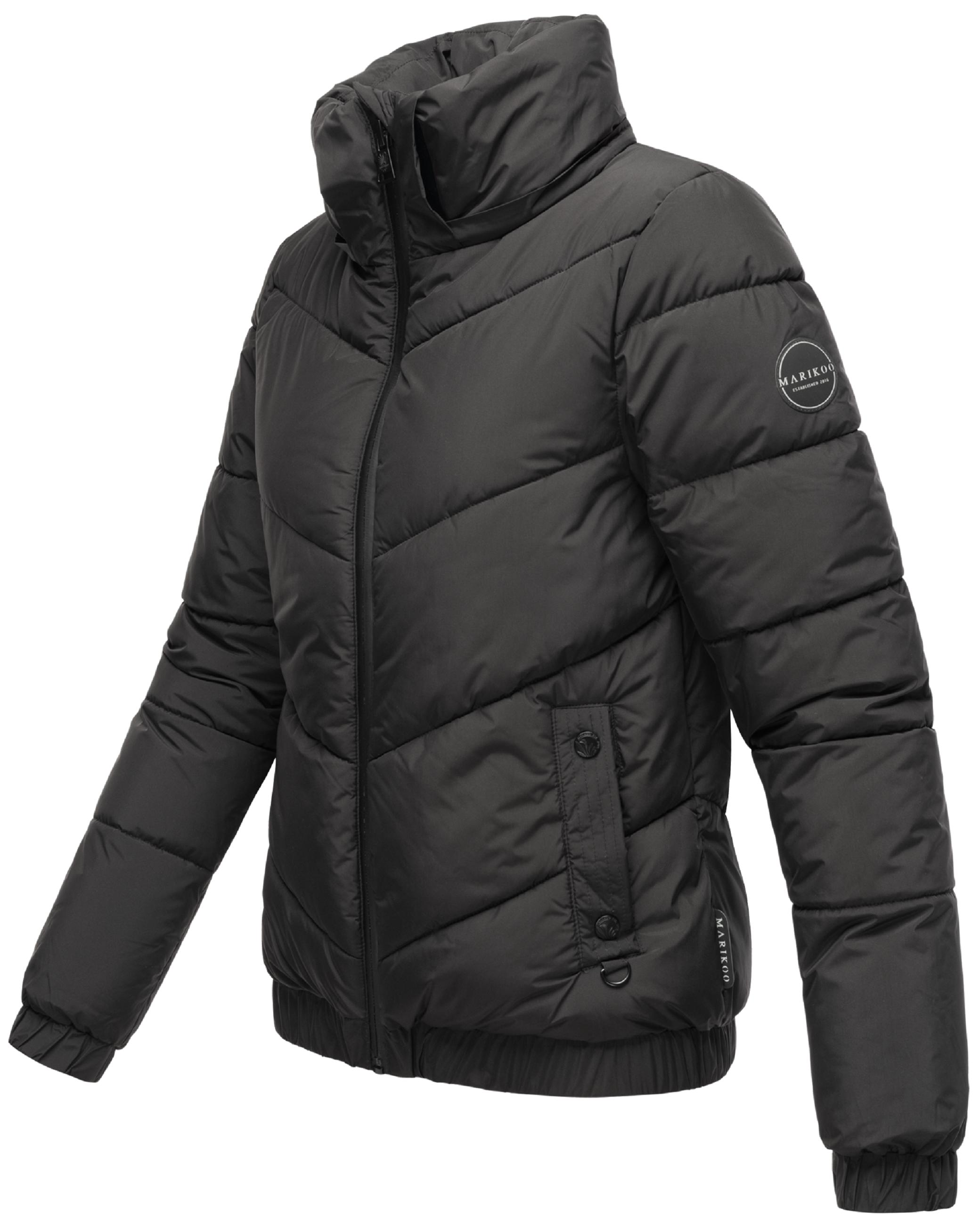 Warme Steppjacke mit Kapuze "Nayanaa XVI" Black