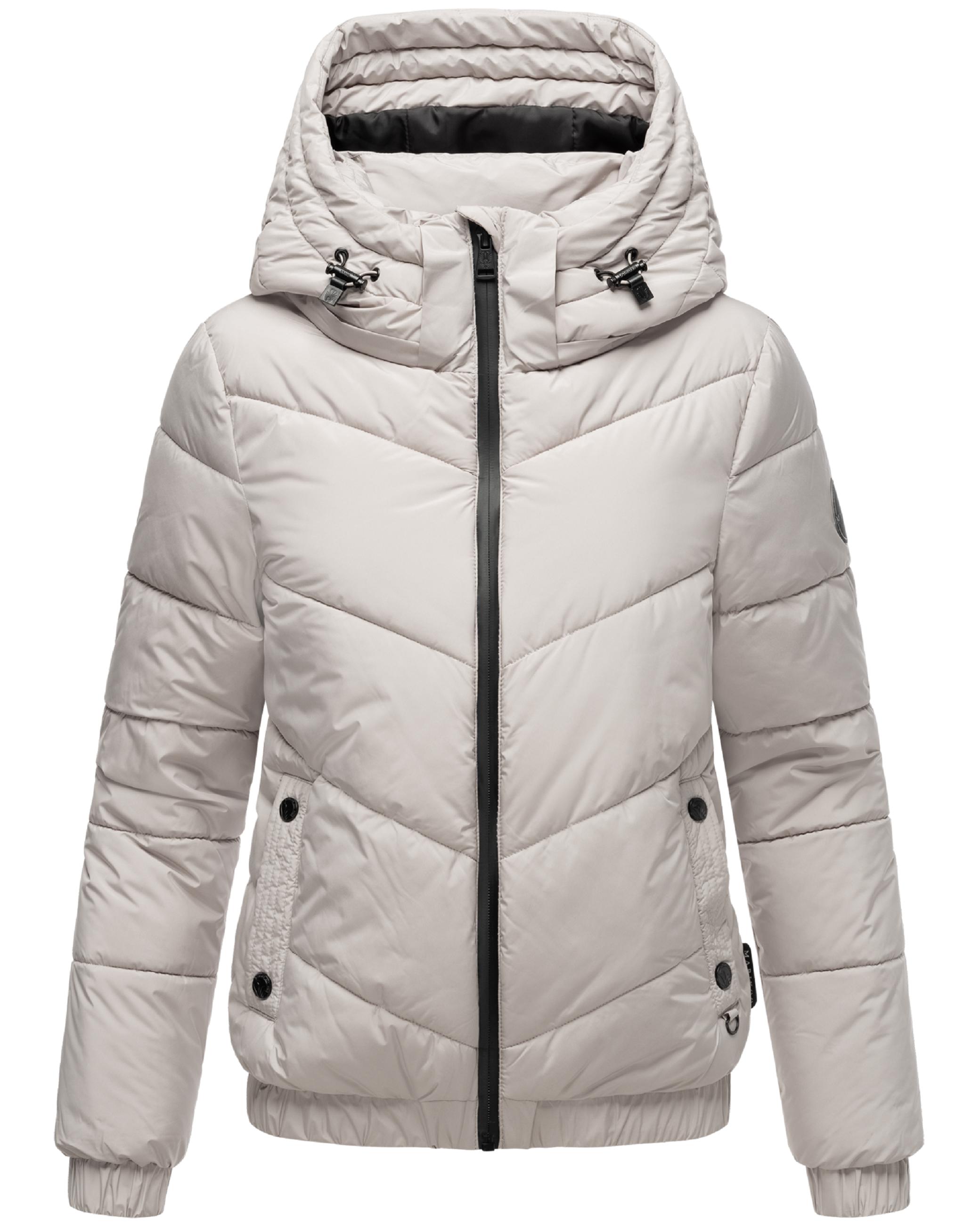 Warme Steppjacke mit Kapuze "Nayanaa XVI" Light Grey